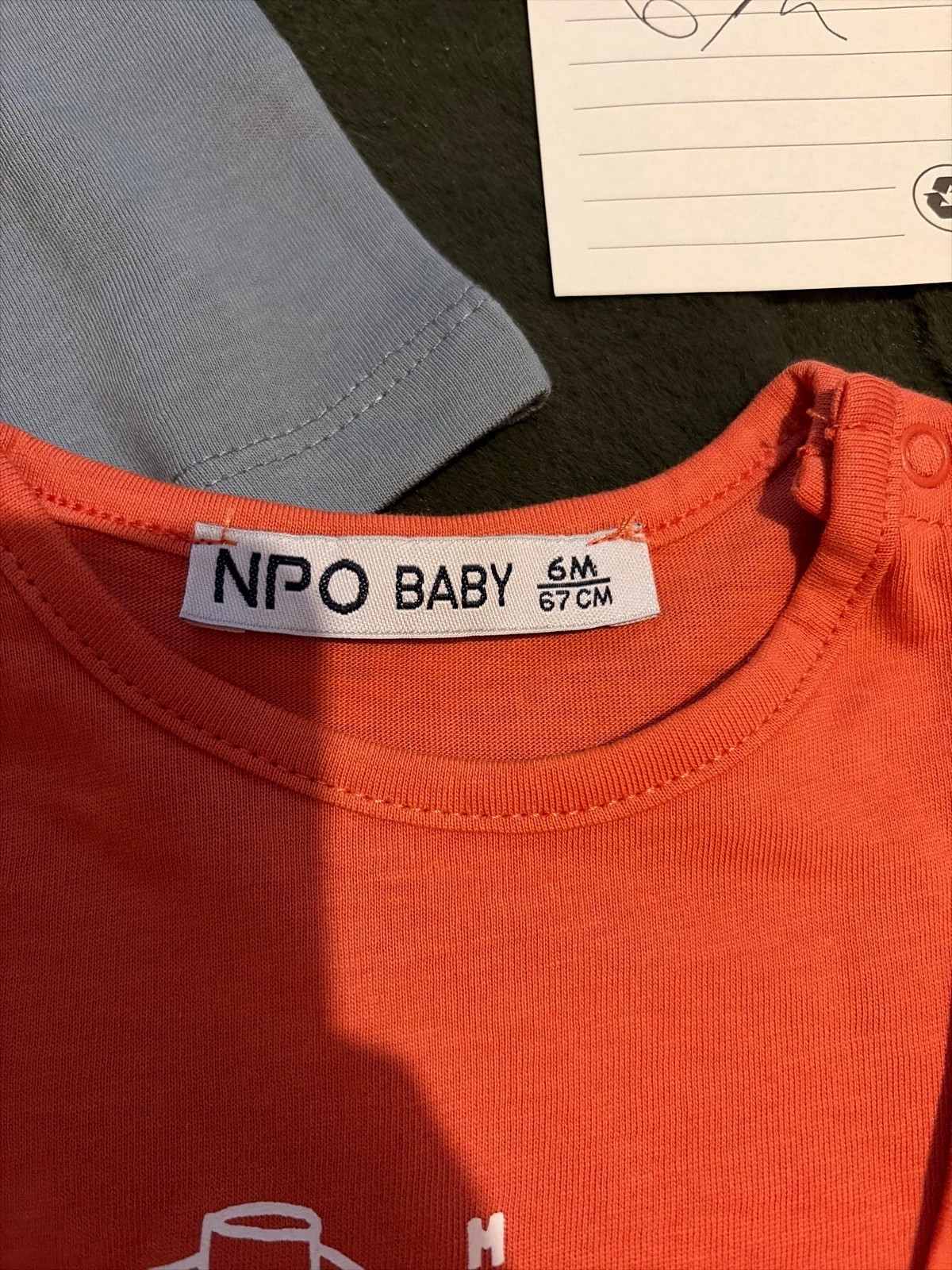 Lot 2 t-shirt – Npo Baby – taille 6-9 mois / 68 cm 2