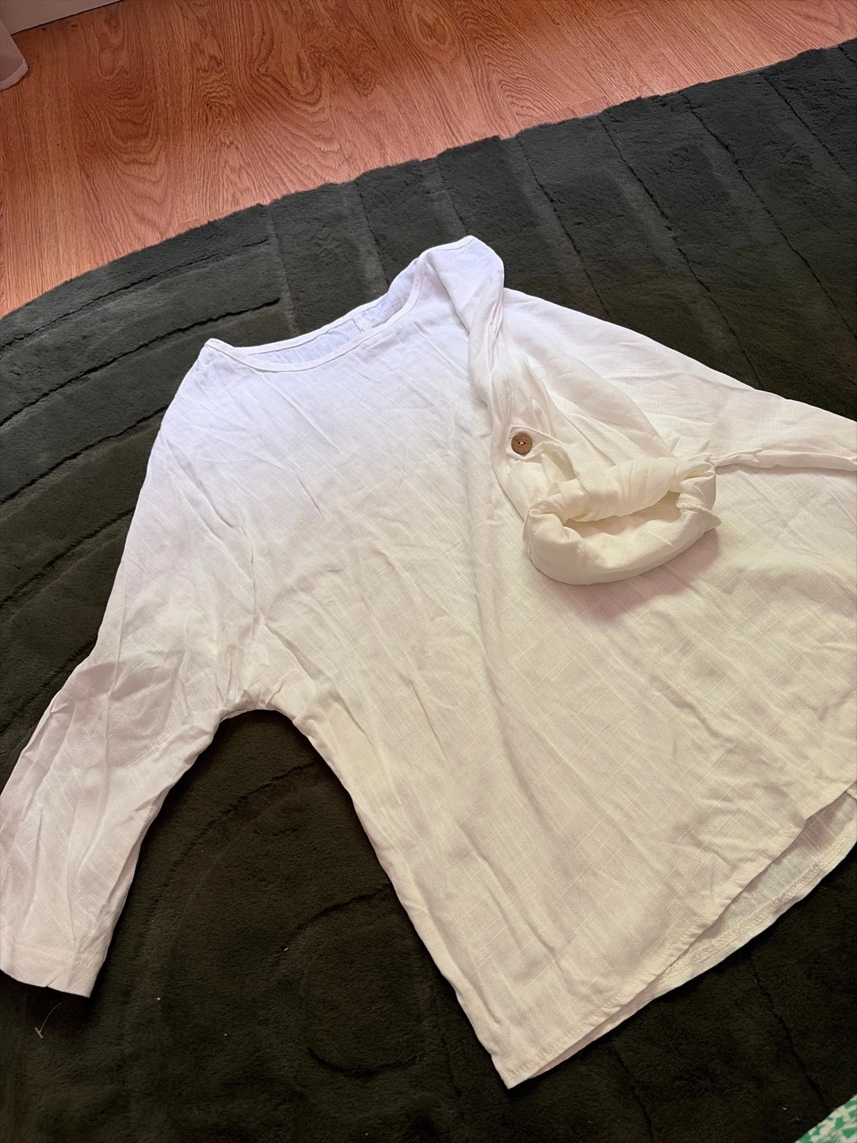 Haut imitation lin – sans marque – taille L / 40 / 12 2