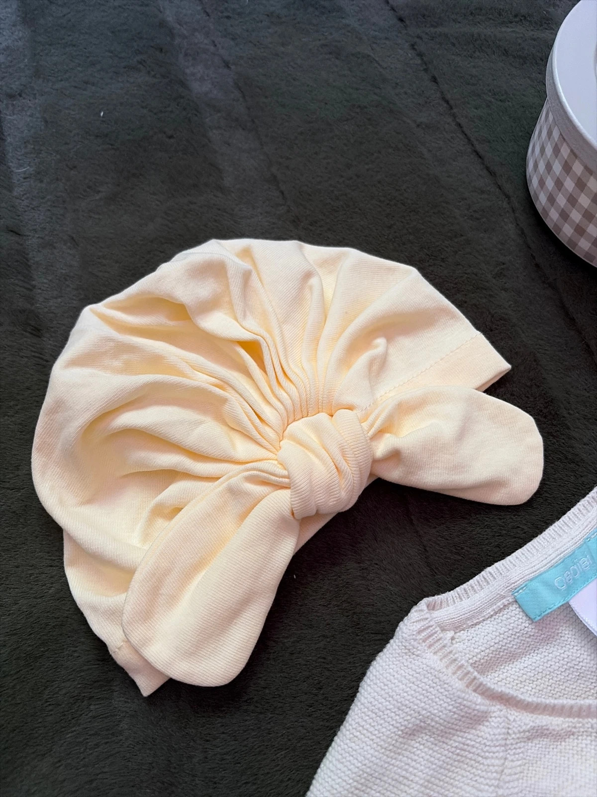 Gilet et bonnet fille – Obaïbi – taille 6-9 mois / 68 cm 3