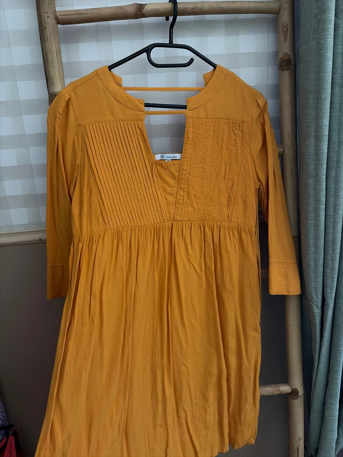 Robe moutarde – U Collection – taille S / 36 / 8 2