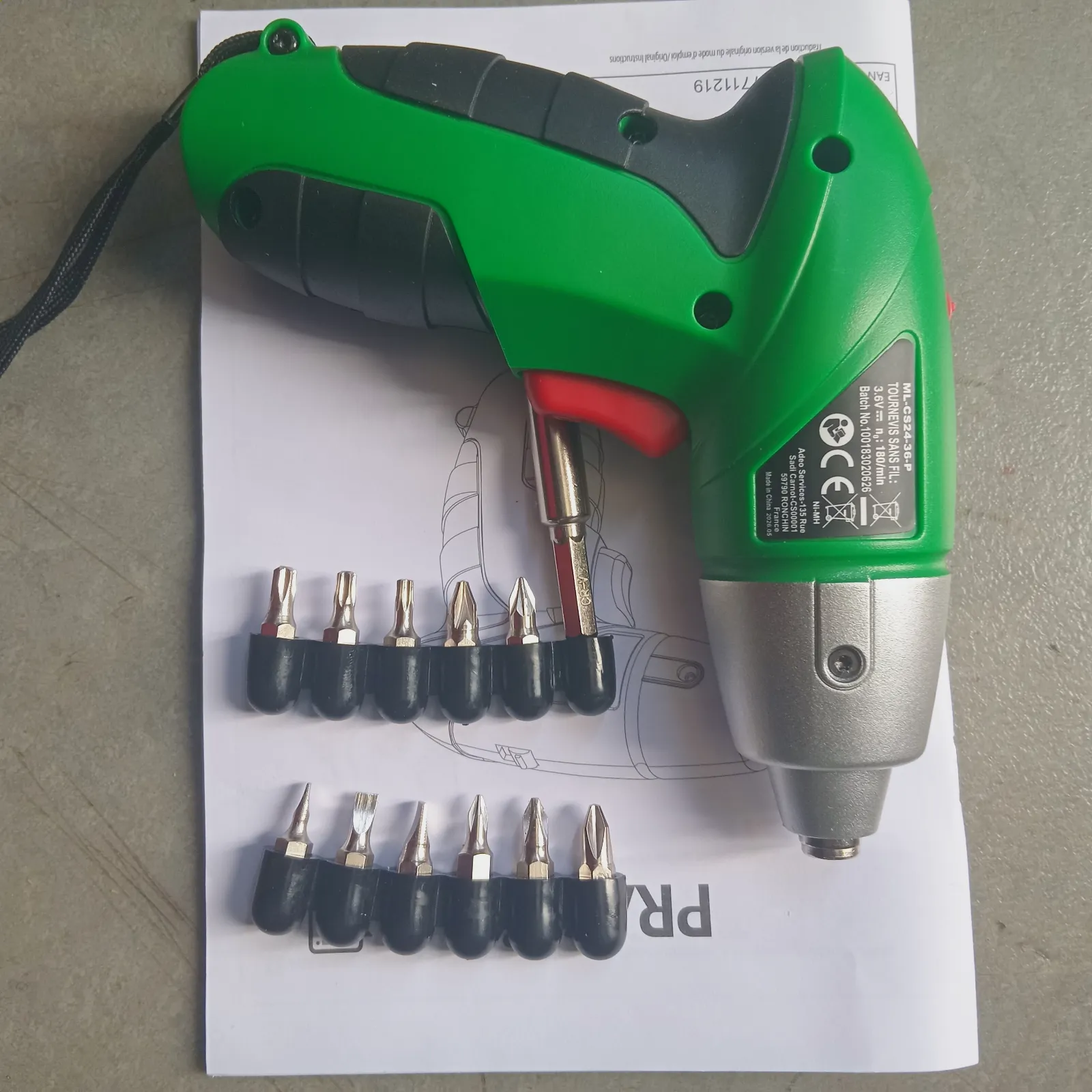 Tournevis sans fil PRACTYL 3.6V NI-MH 🛠️ – Practyl 3
