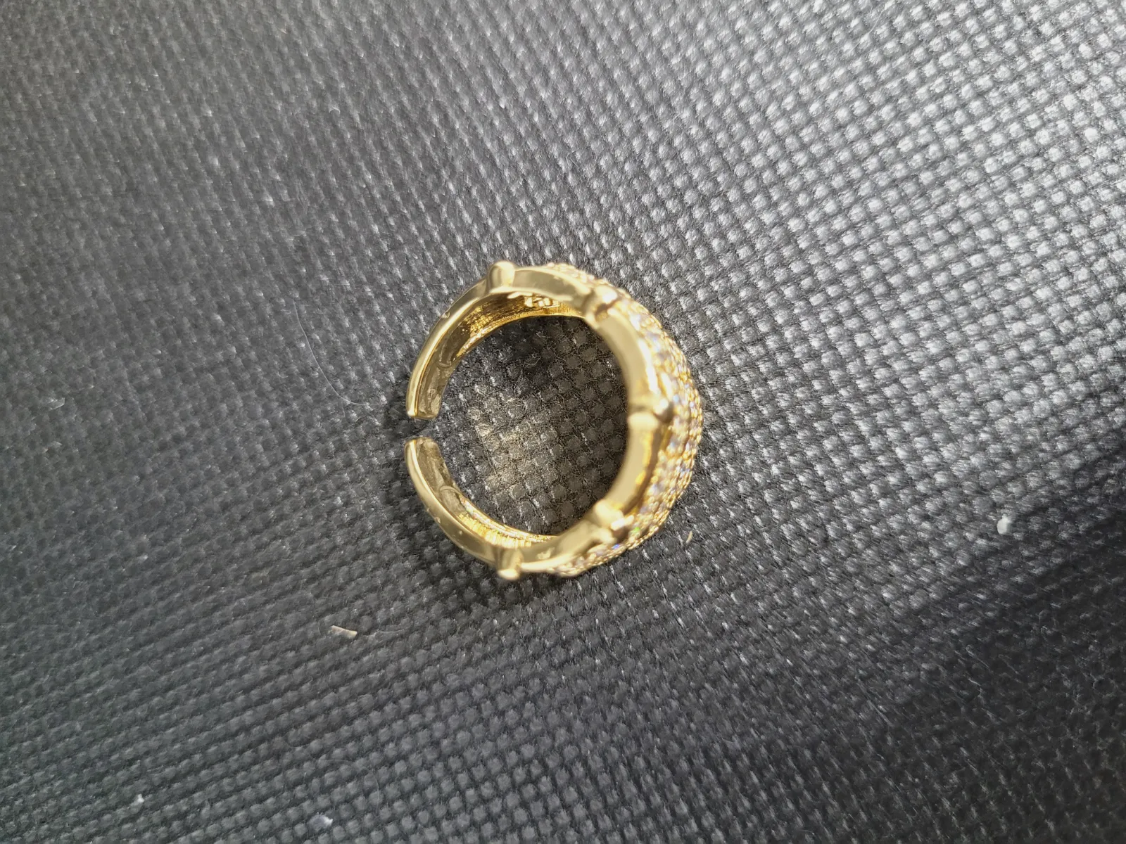 Bague en acier inoxydable ajustable  – Autre – taille 46 6