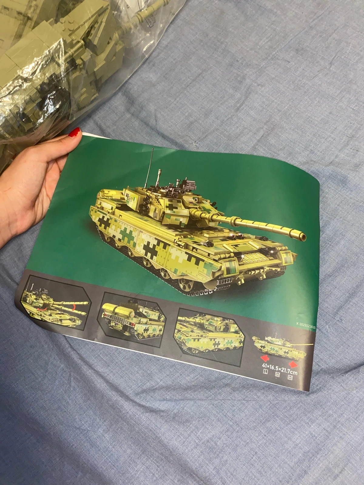 Construcción de tanque militar con todas las piezas – taille Taille unique 3