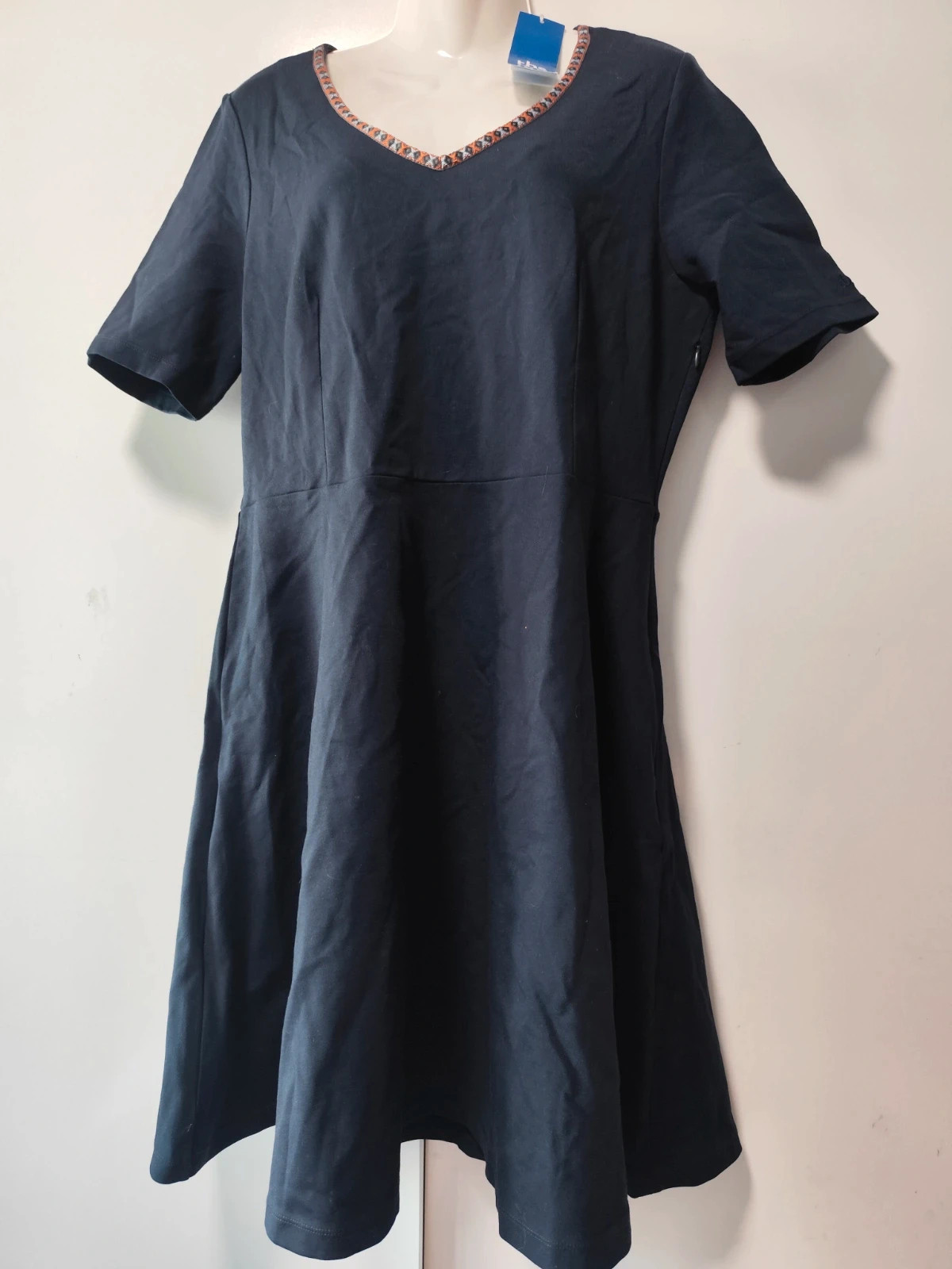 Vestido corto azul marino TBS (Talla L / 44)
