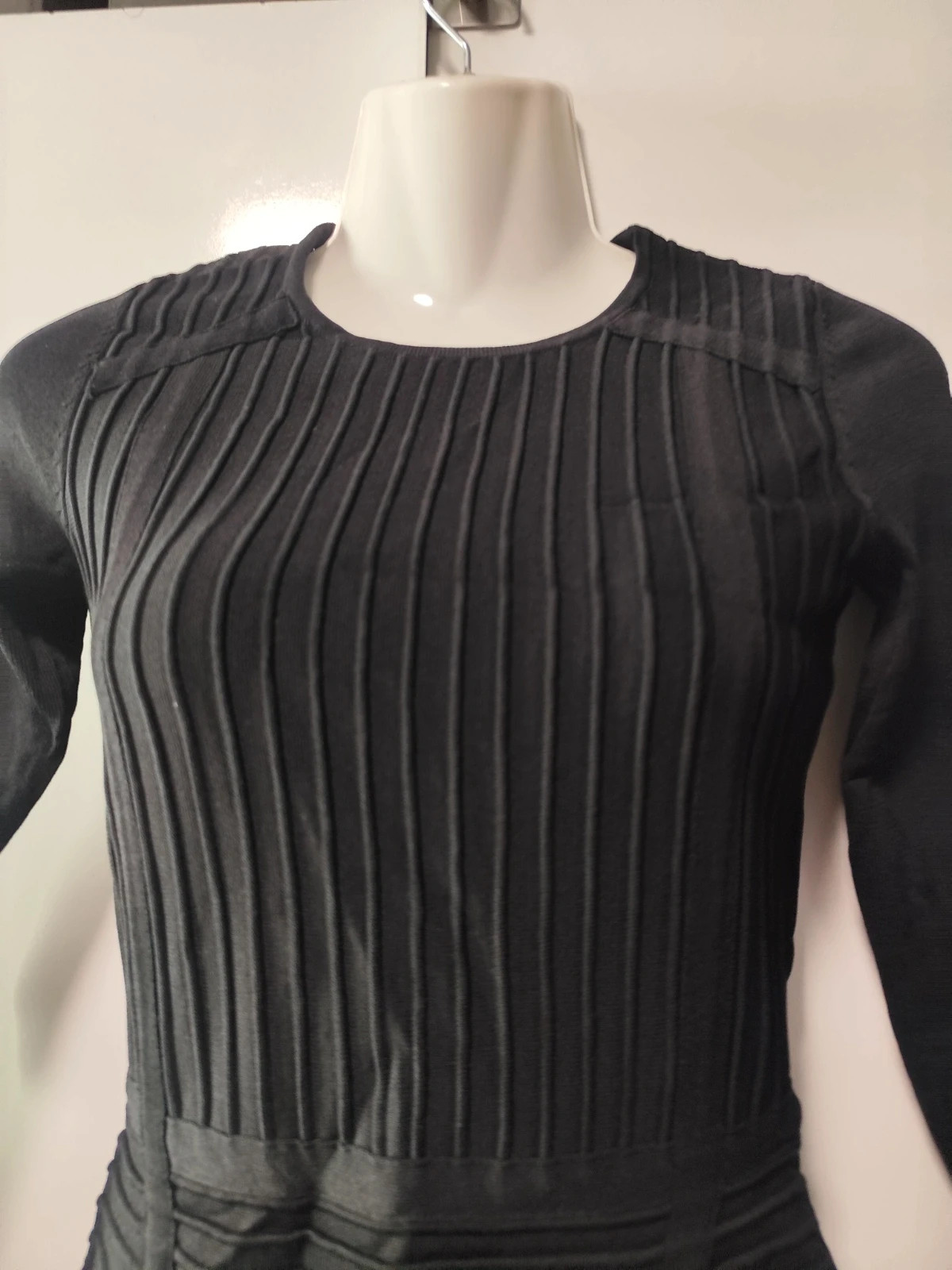 Vestido negro Mango de punto elástico estilo bandage - Talla S – Mango – taille S / 36 / 8 2