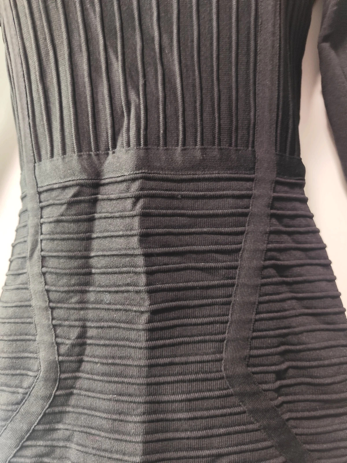 Vestido negro Mango de punto elástico estilo bandage - Talla S – Mango – taille S / 36 / 8 5