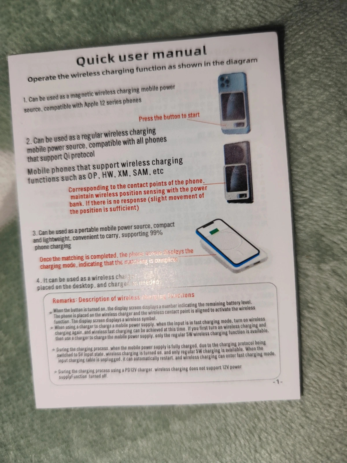 Batería externa inalámbrica (wireless power bank) 10000mAh – xhwtdz 5