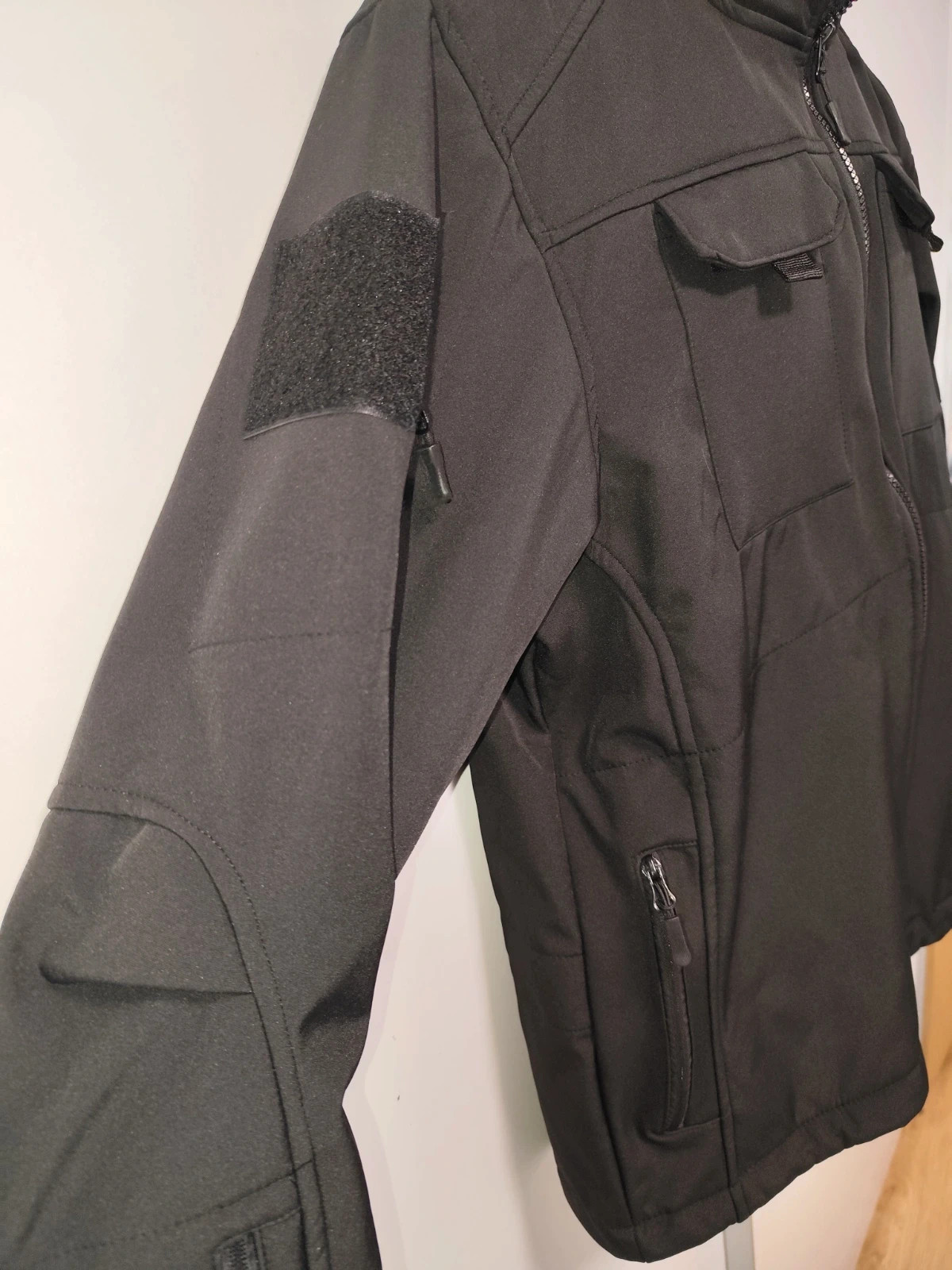 Chaqueta Tactica Softshell tipo "Shark Skin" Negra L – taille L 4