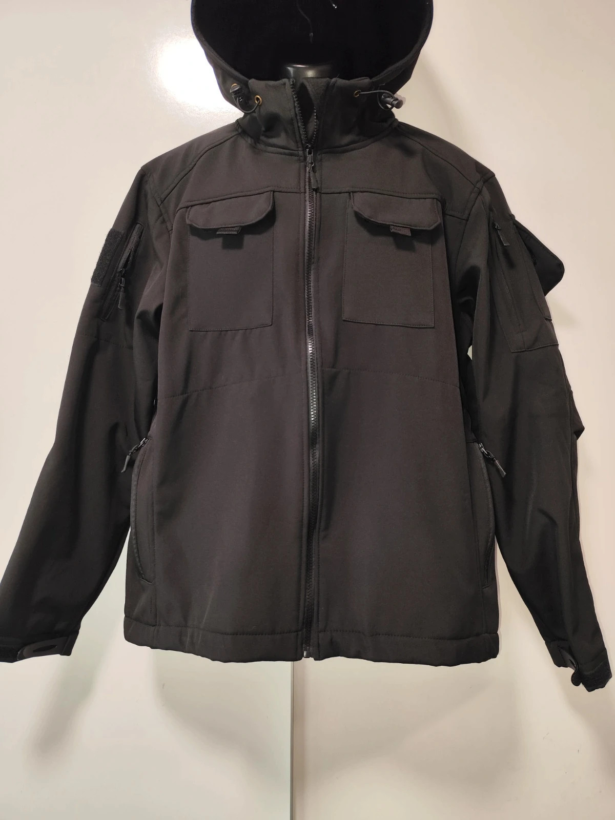 Chaqueta Tactica Softshell tipo "Shark Skin" Negra L – taille L