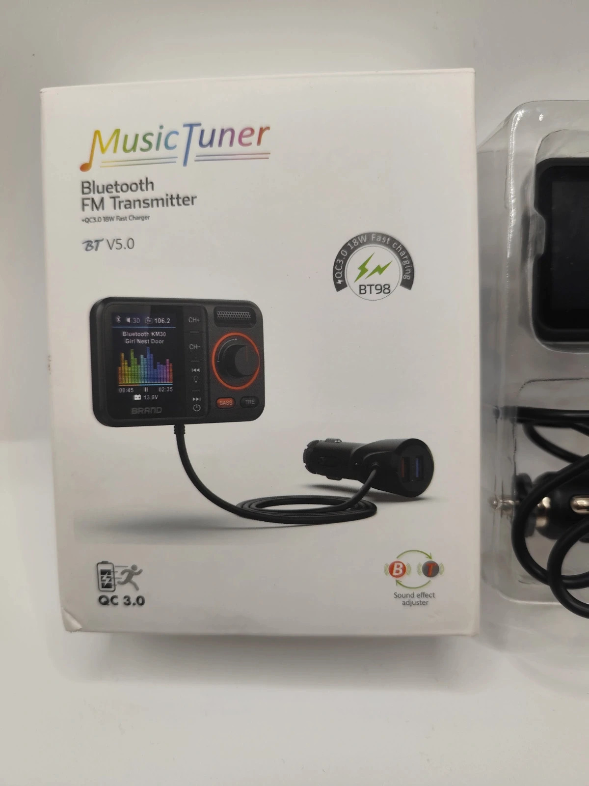 transmisor FM Bluetooth para coche BT98. 2