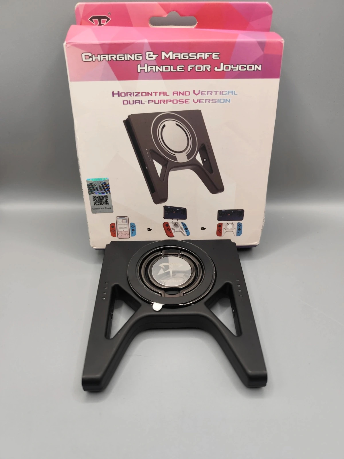 Mango de carga magnético con soporte para los Joy-Con de Nintendo Switch