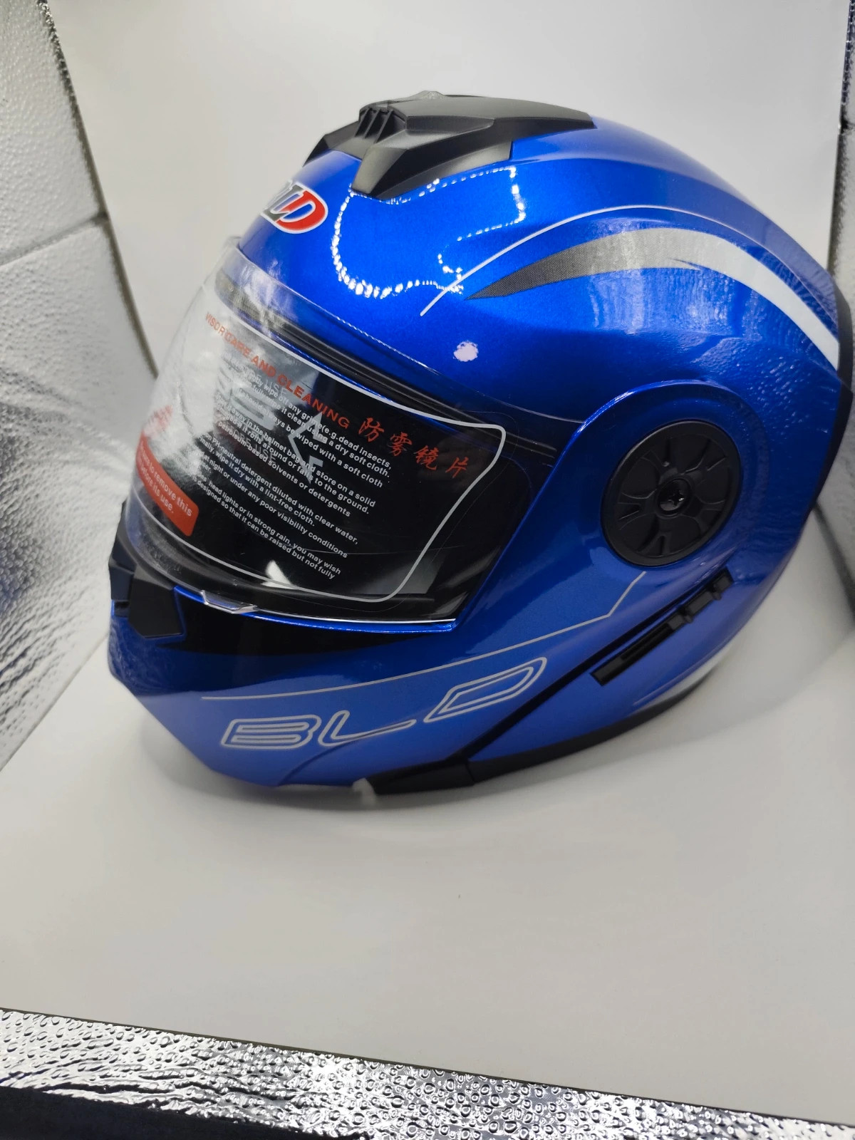 Casco integral de motocicleta BLD azul - Nuevo – B.L.D 3