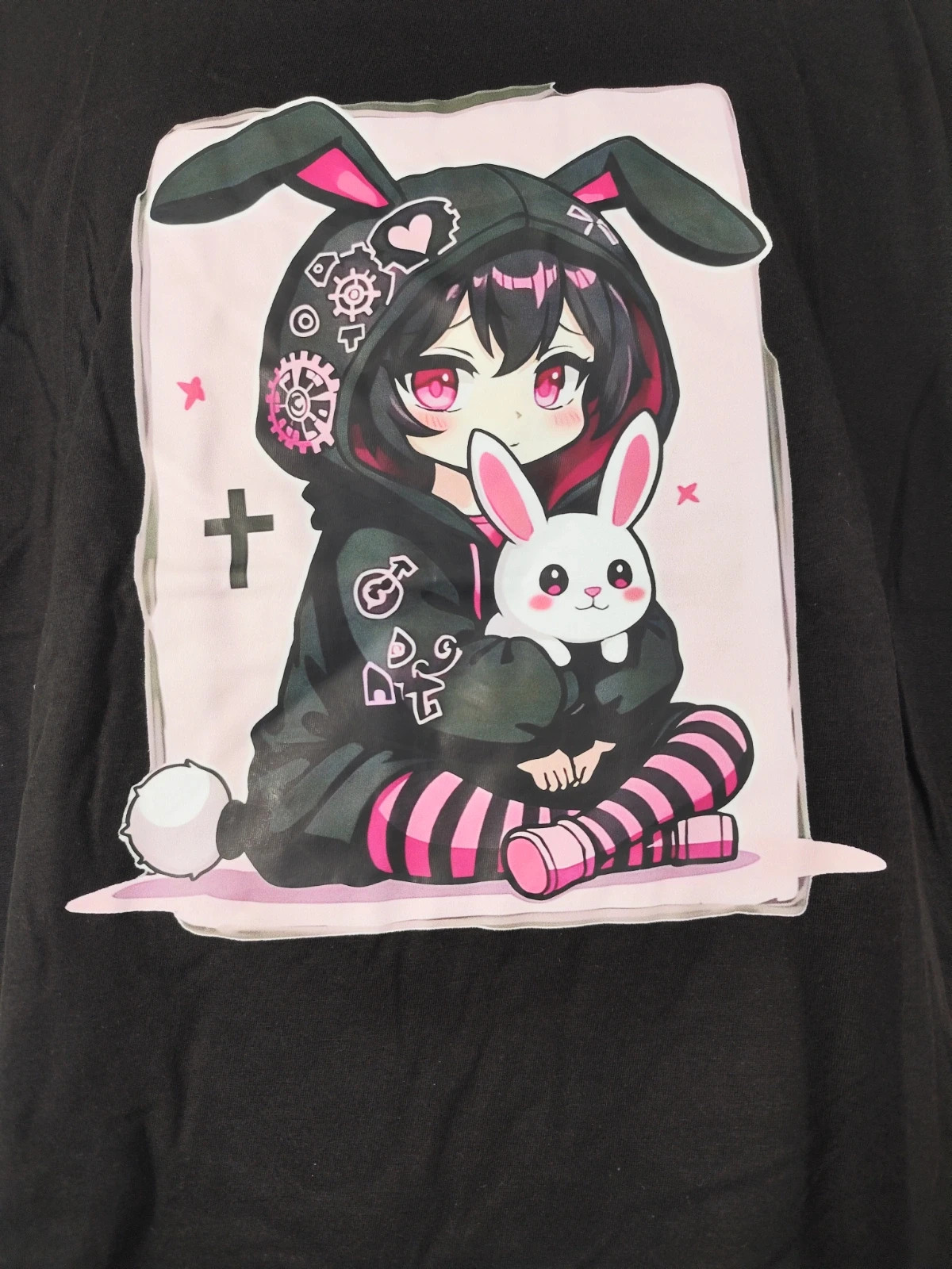 Camiseta gótico E-Girl Otaku Kawaii Talla M Nueva – Infinity – taille M / 38 / 10 3