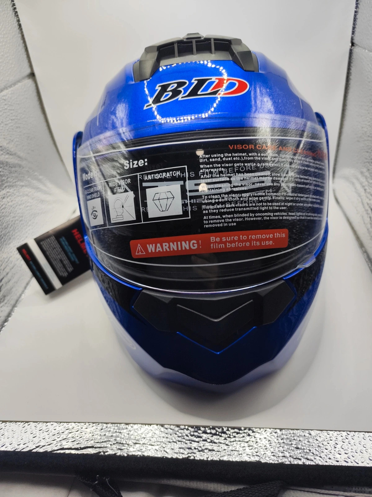Casco integral de motocicleta BLD azul - Nuevo – B.L.D 2