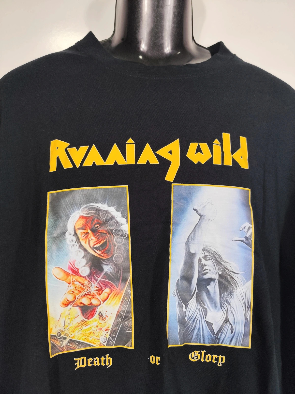 Camiseta Running Wild Death Or Glory Heavy Metal Band – taille XL 2