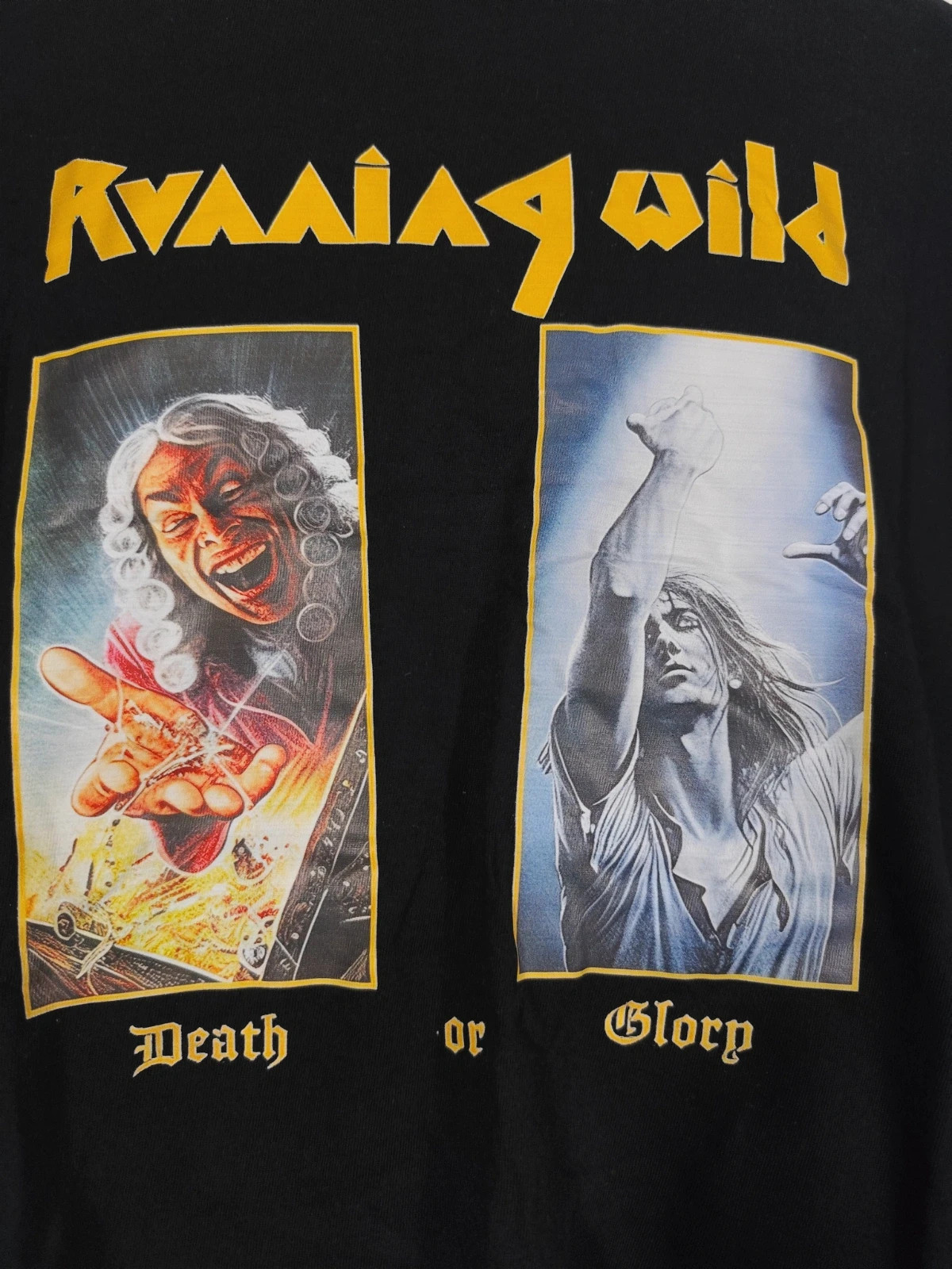 Camiseta Running Wild Death Or Glory Heavy Metal Band – taille XL 3