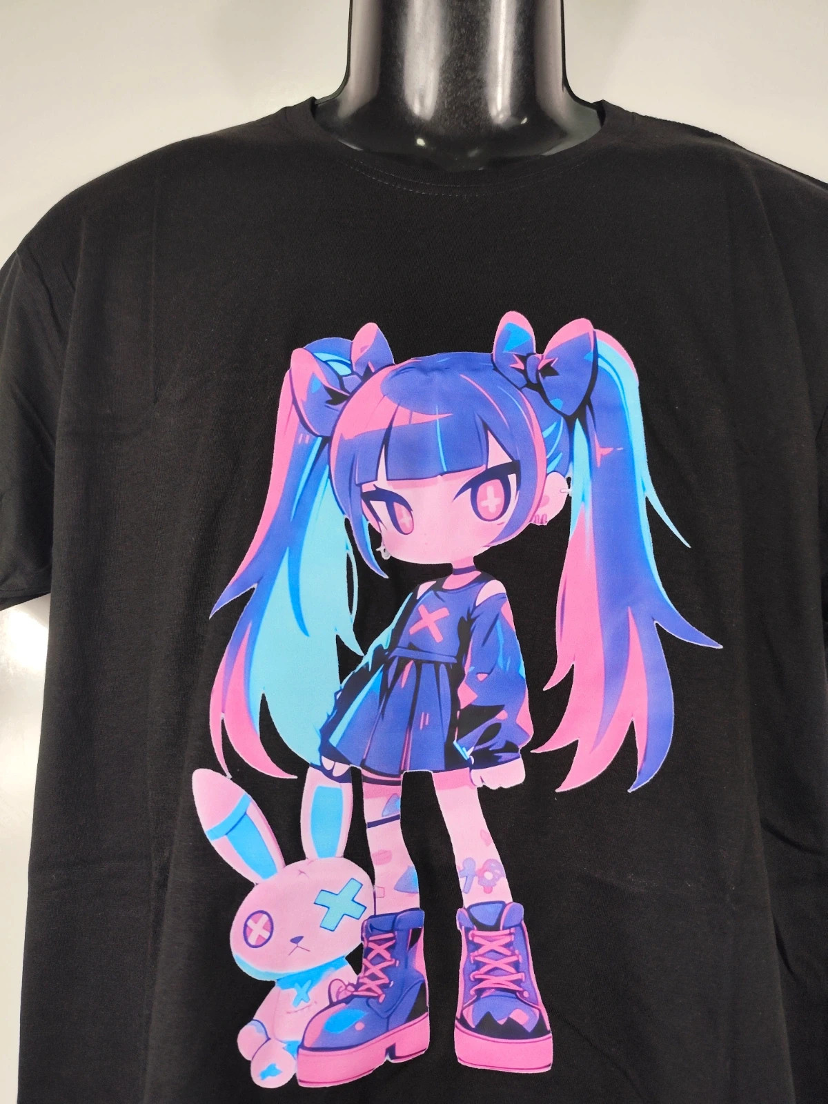 Camiseta negra anime e-girl Kawaii talla M - Nueva – Infinity – taille M / 38 / 10 2