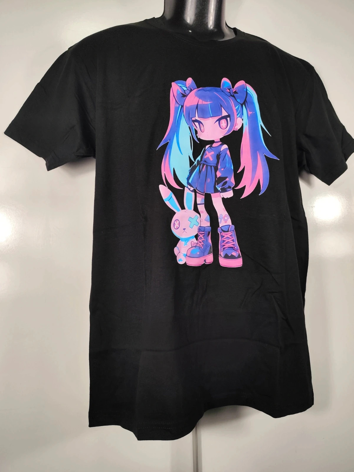 Camiseta negra anime e-girl Kawaii talla M - Nueva – Infinity – taille M / 38 / 10 4