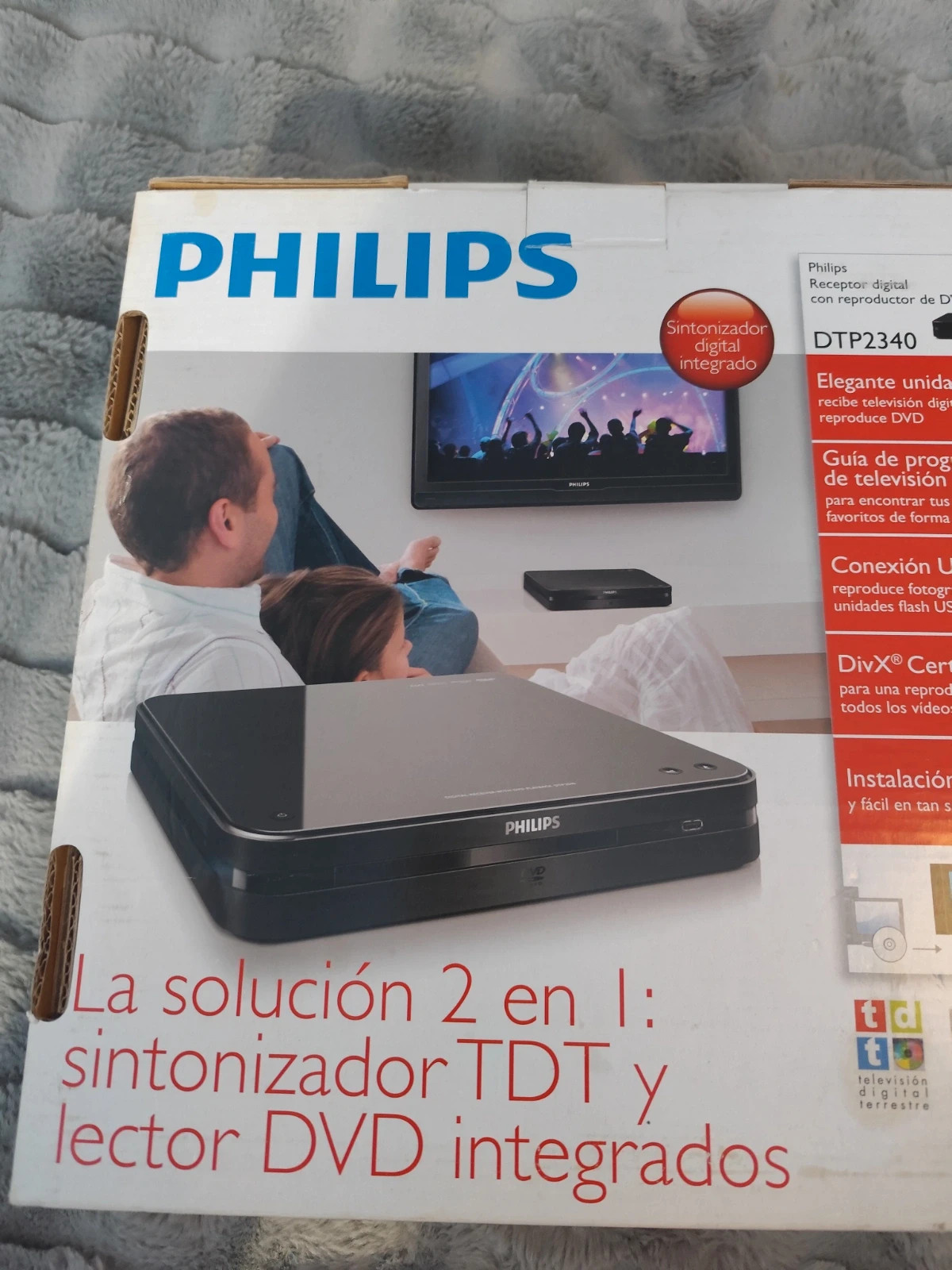 Receptor digital con reproductor de DVD philips