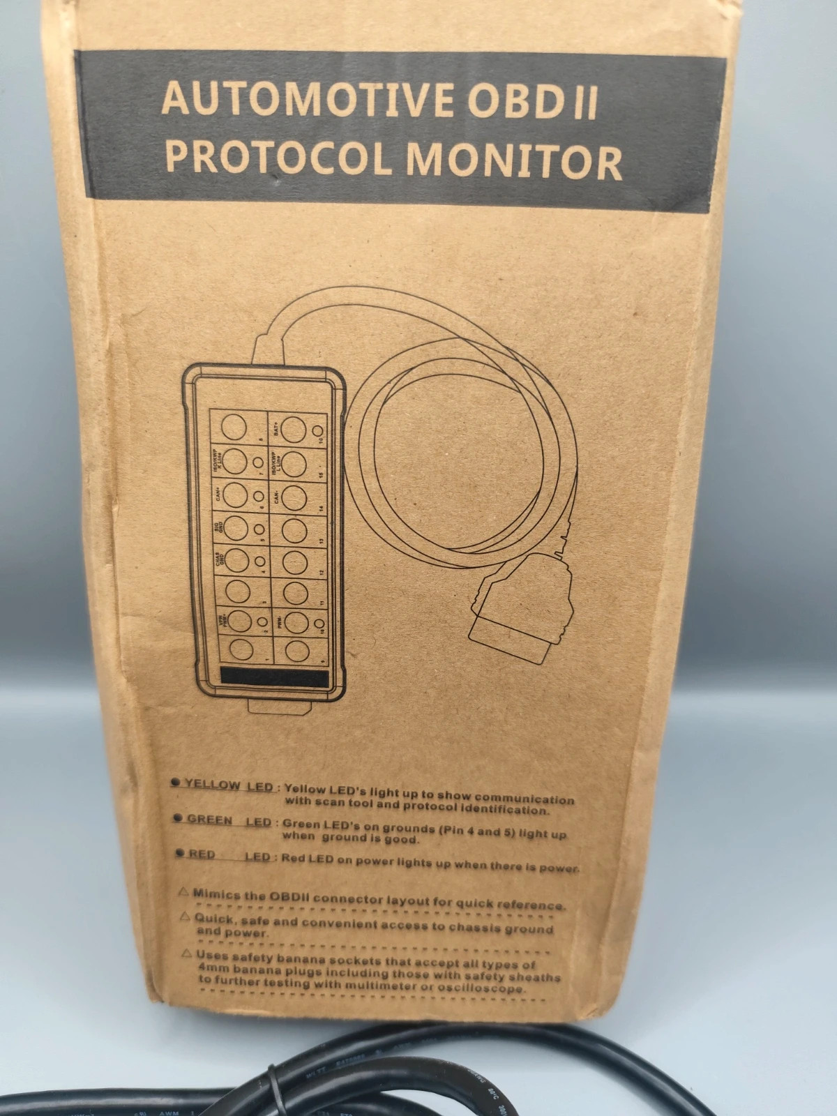 Monitor de protocolo automotriz OBDII de DUOYI (modelo DY29) 2