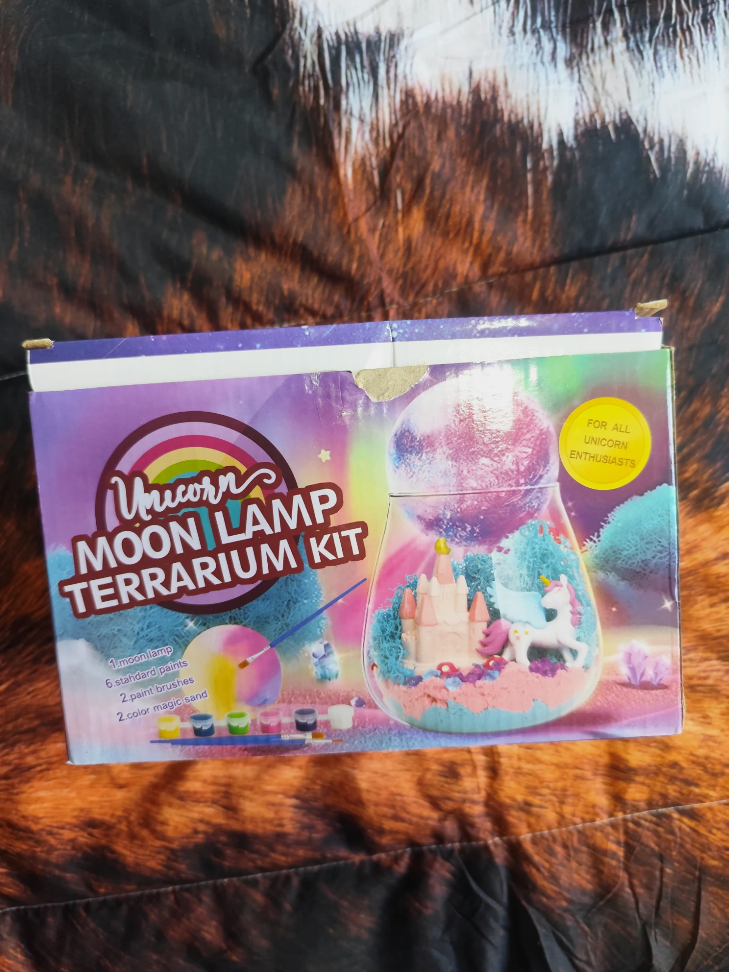 Kit Terrario Lámpara Luna Unicornio Nuevo