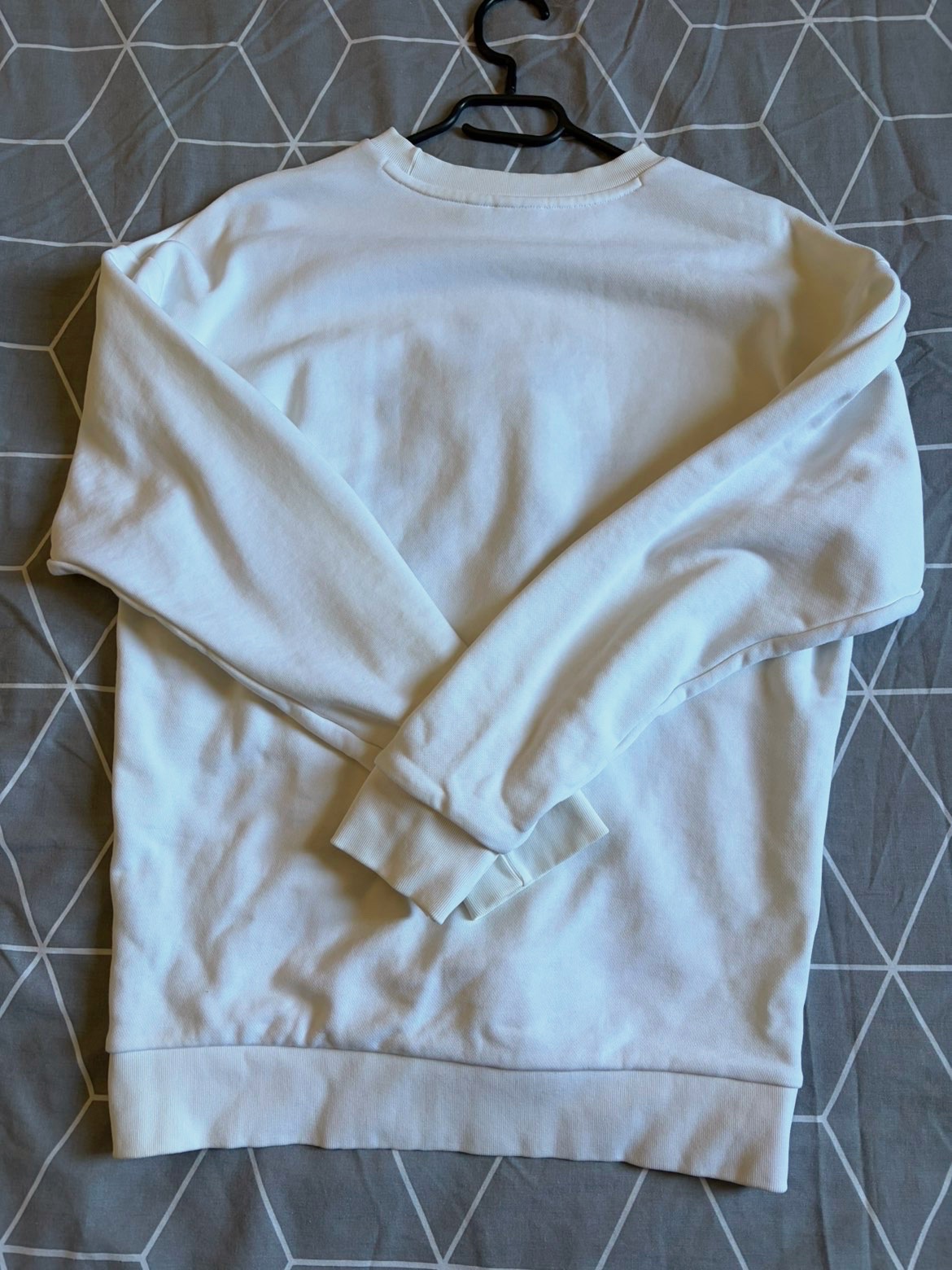 Sweatshirt blanc Adidas Originals trèfles – Adidas – taille S 5