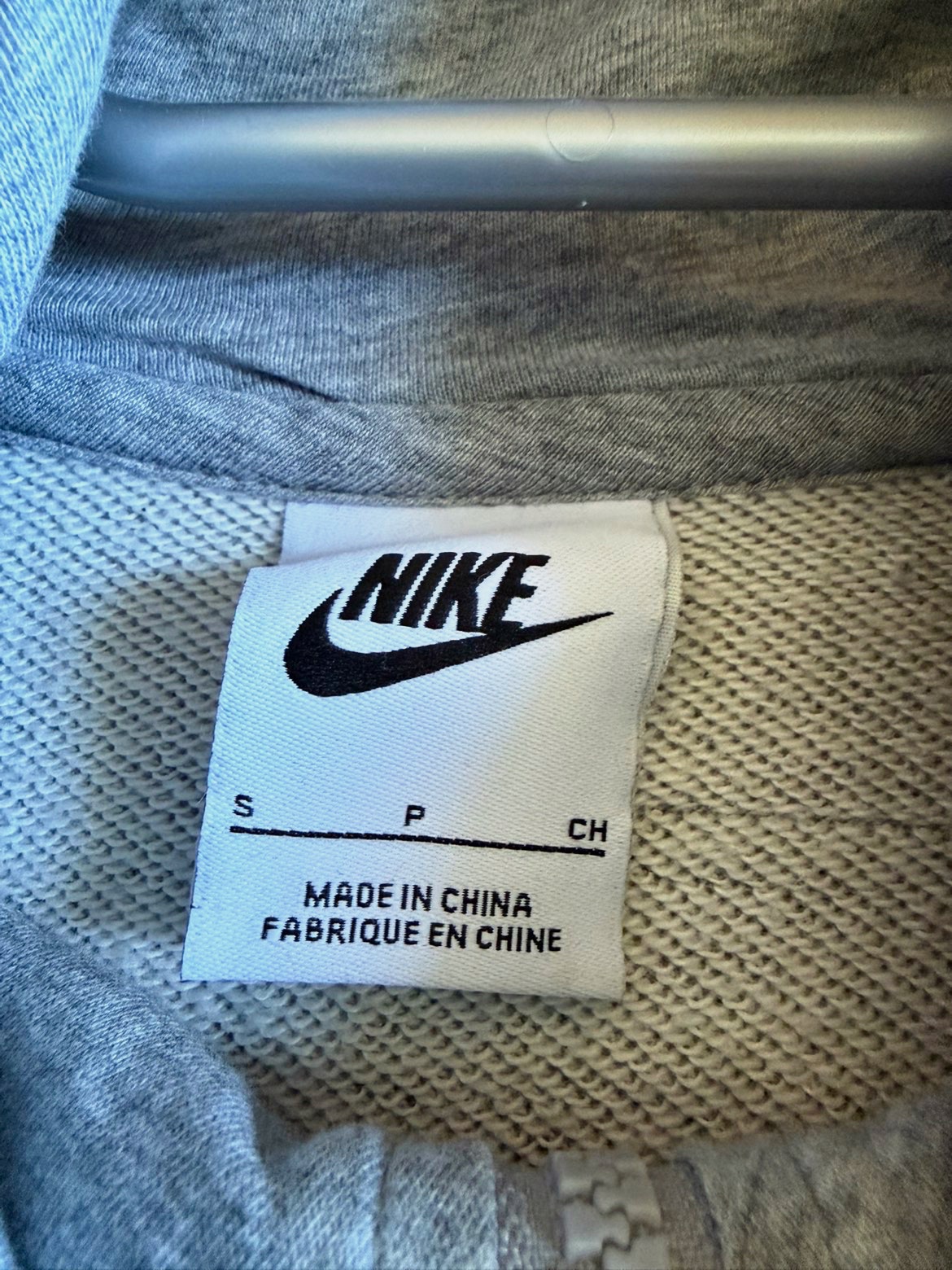 Sweat à capuche zippé Nike gris taille S – Nike – taille S 3