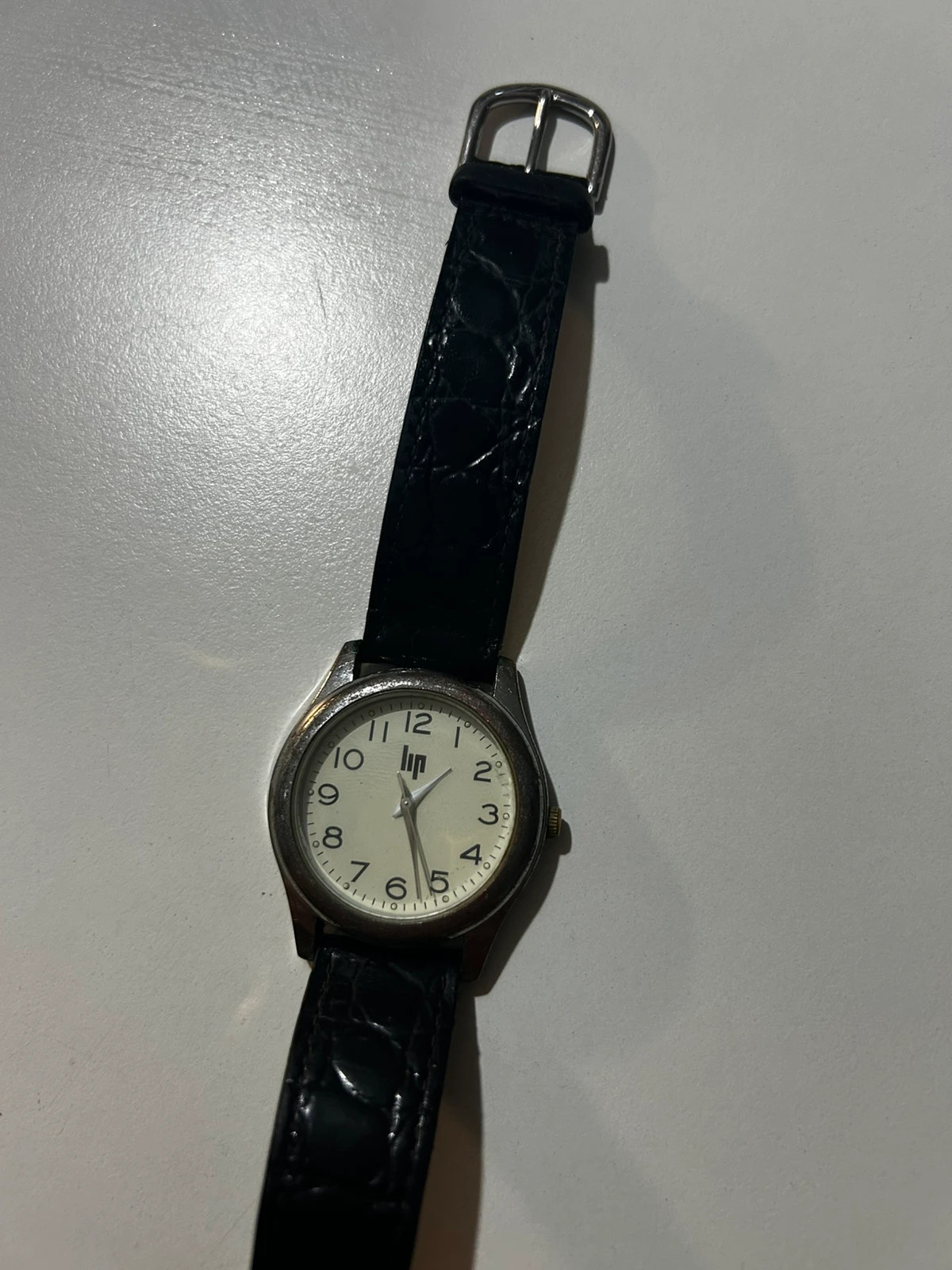 LIP homme Classics taille unique montre quartz vintage cadran crème bracelet noir – LIP – taille Taille unique 2