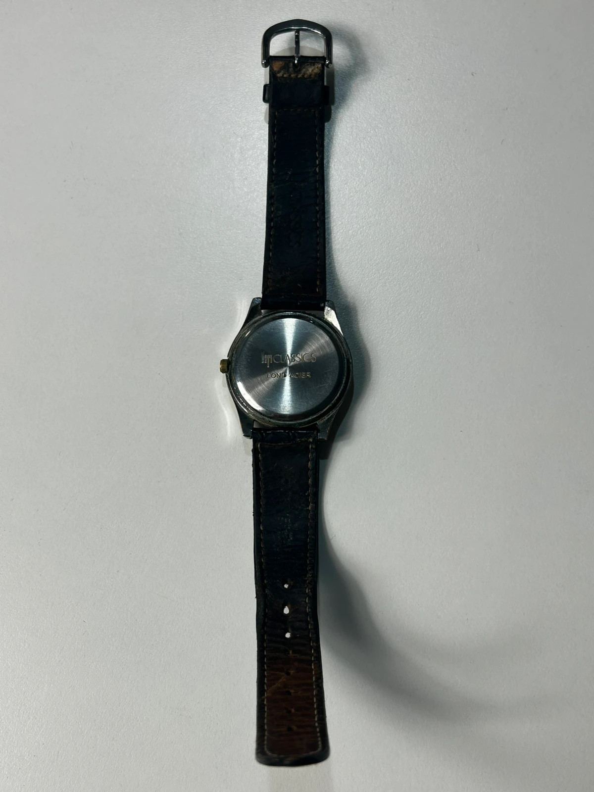 LIP homme Classics taille unique montre quartz vintage cadran crème bracelet noir – LIP – taille Taille unique 4