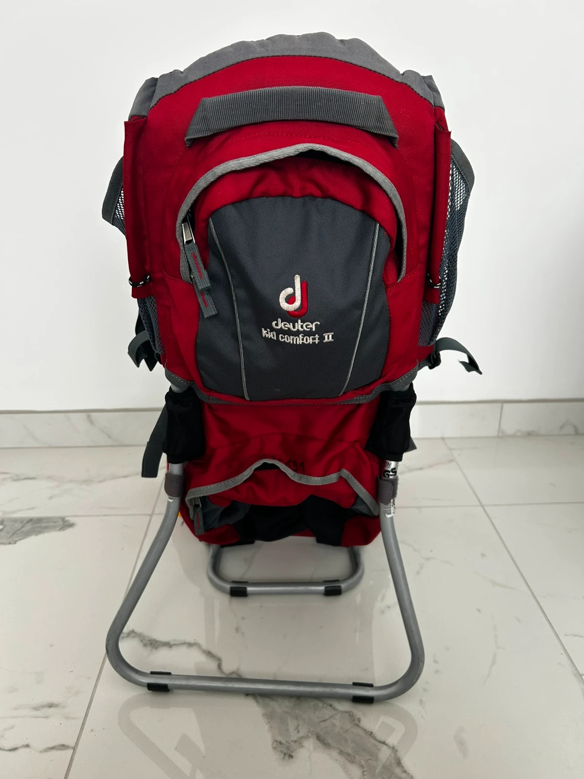 Deuter enfant Kid Comfort II porte bébé dorsal randonnée 22 kg rouge gris – Deuter – taille Peu importe