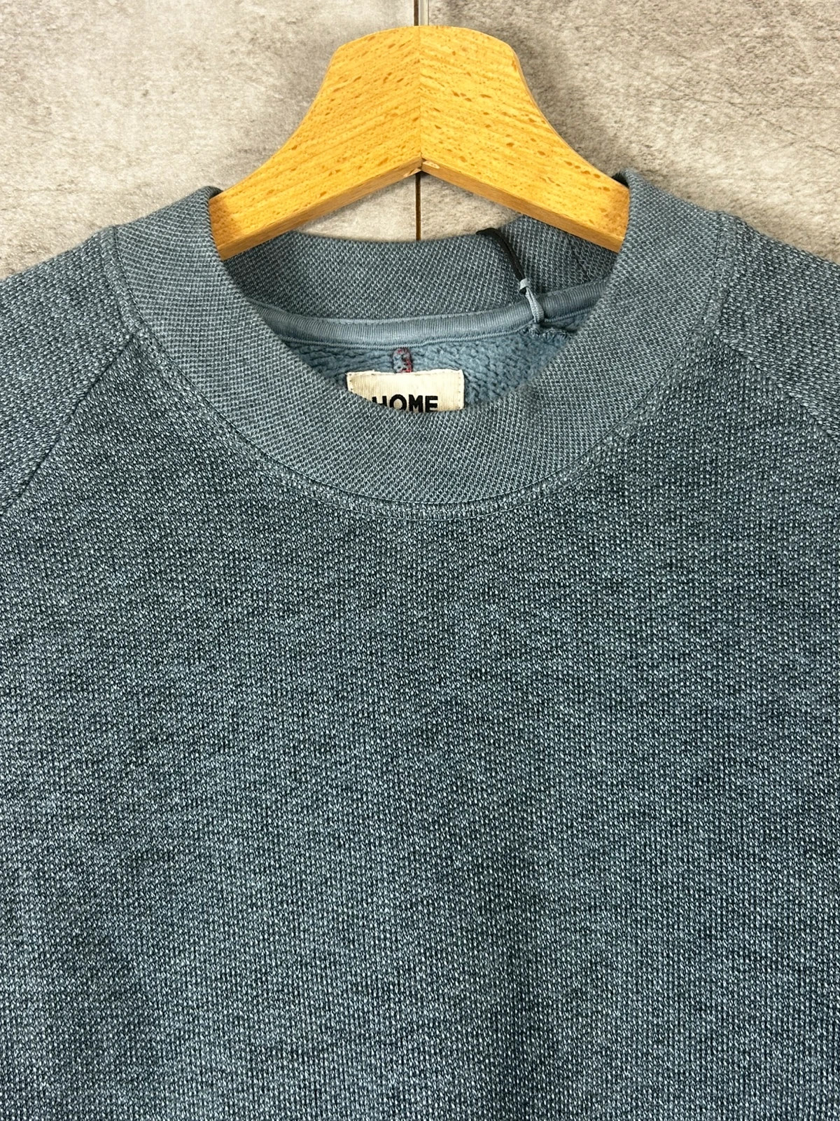 Homecore homme sweat Terry taille M 100% coton Blue Steel bleu gris raglan Made in Portugal – Homecore – taille M 3