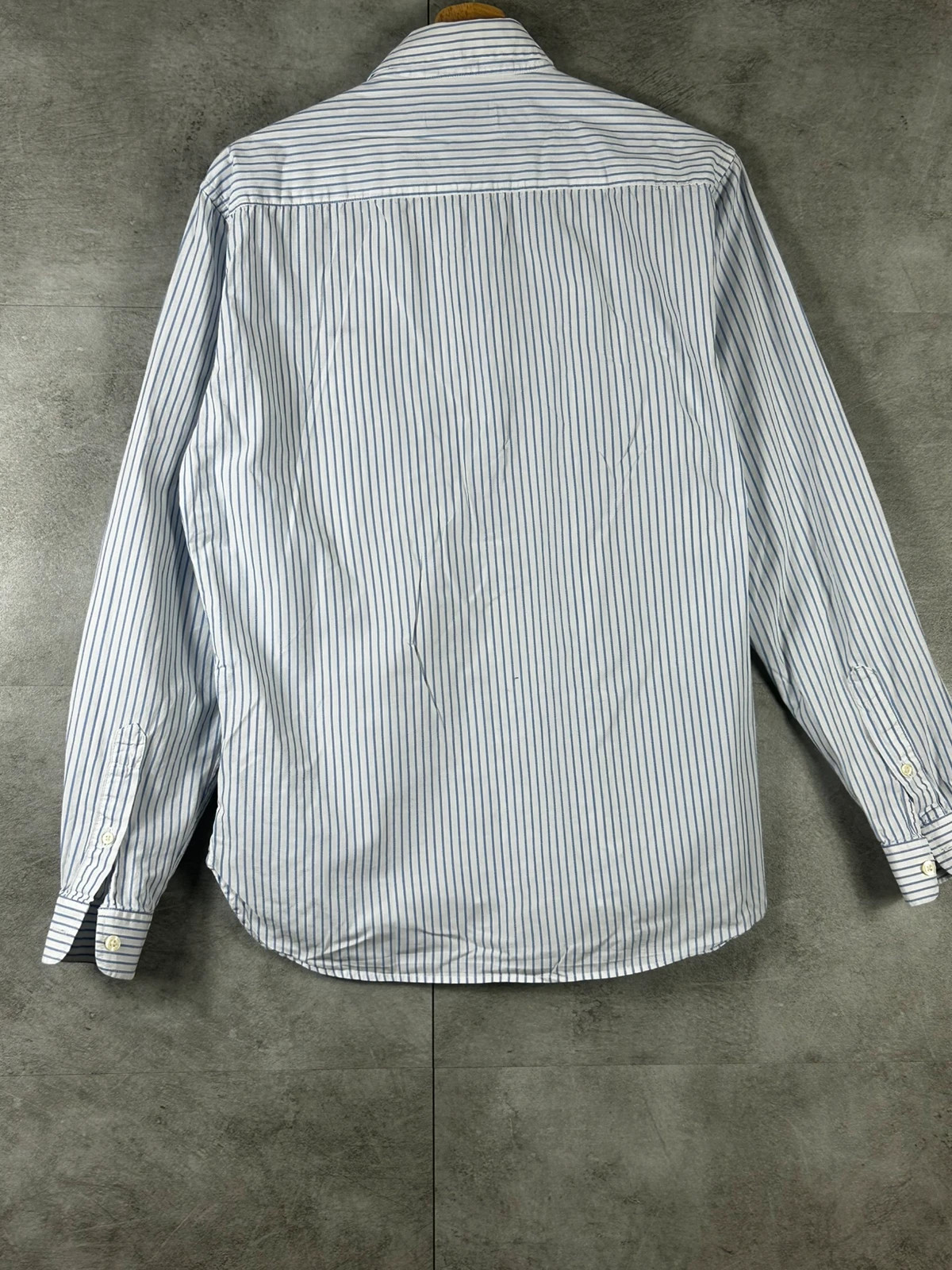 Maison Labiche homme chemise Artiste taille [S] rayée bleu blanc broderie poitrine – Maison Labiche – taille S 2