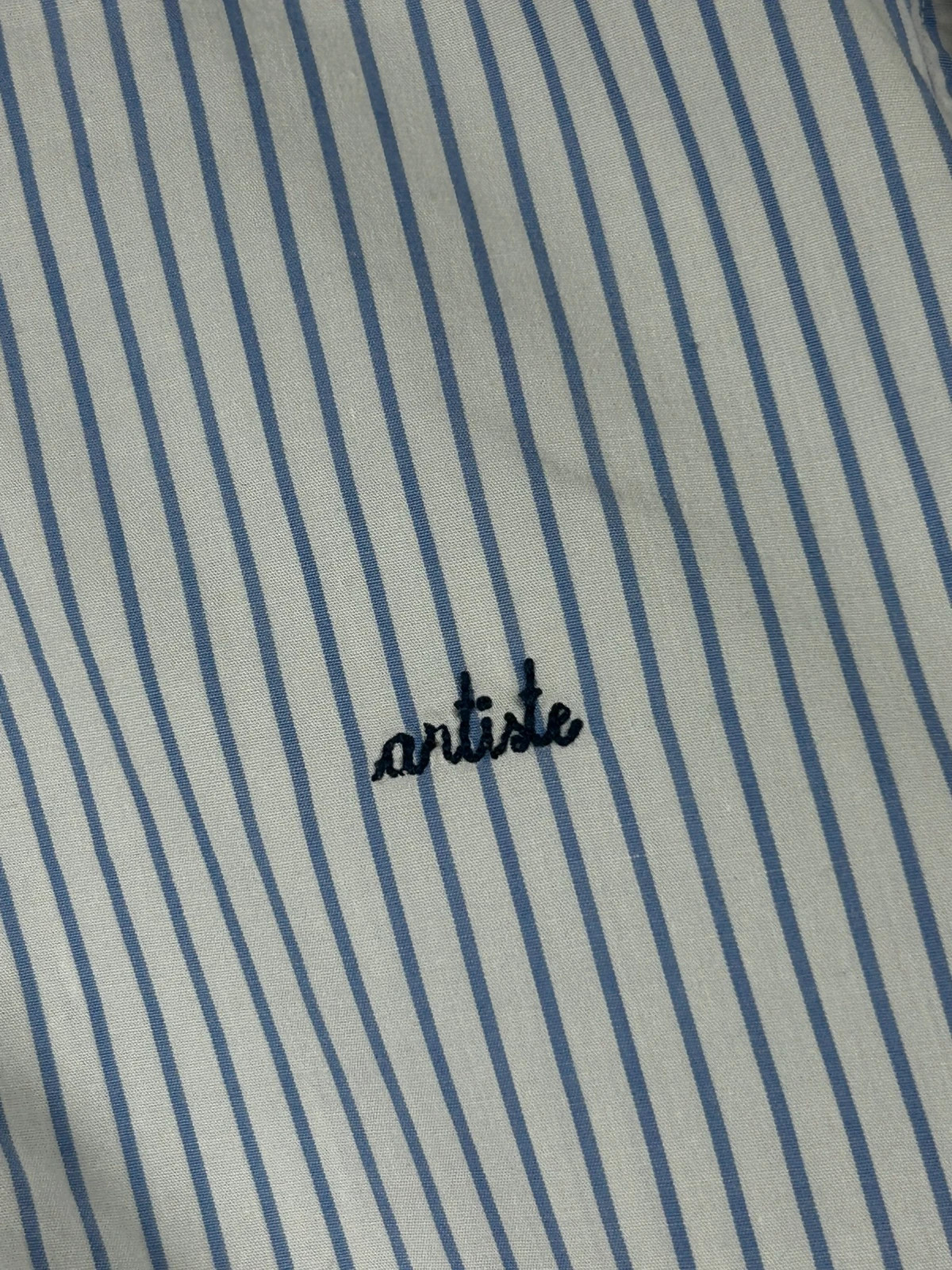 Maison Labiche homme chemise Artiste taille [S] rayée bleu blanc broderie poitrine – Maison Labiche – taille S 4