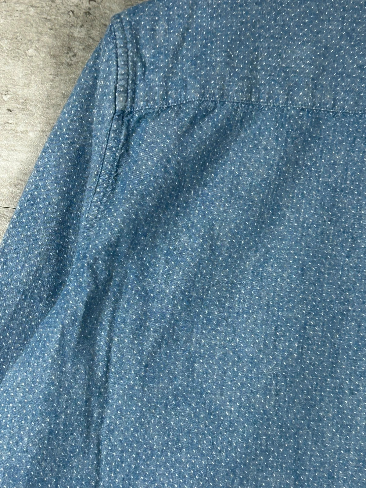 Octobre Éditions hommes chemise Charlie taille M chambray à pois bleu col boutonné – Octobre Editions – taille M 5