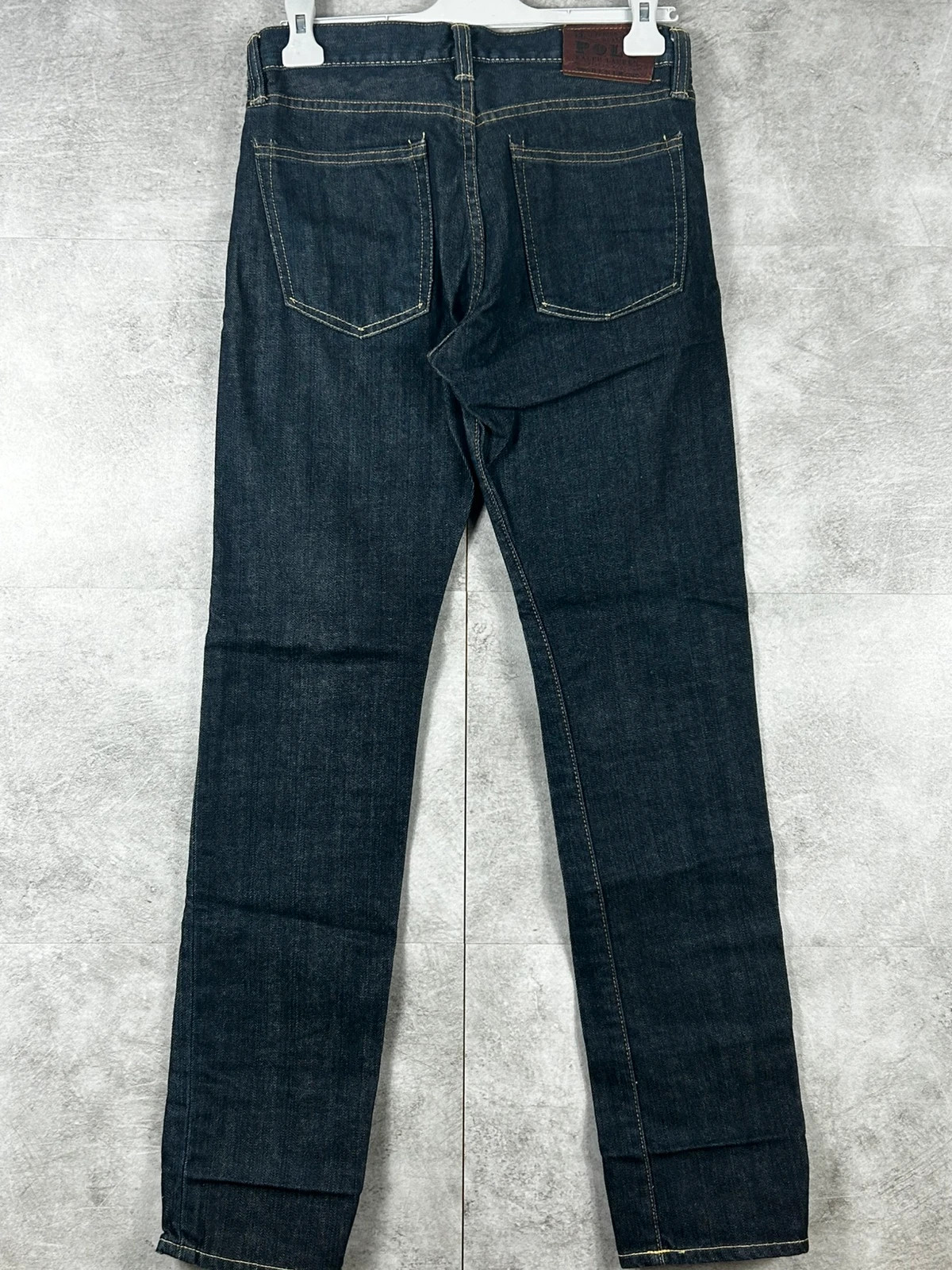Ralph Lauren hommes jean Slim Straight W29 L30 denim brut 100% coton indigo – Ralph Lauren – taille W29 | FR 38 2