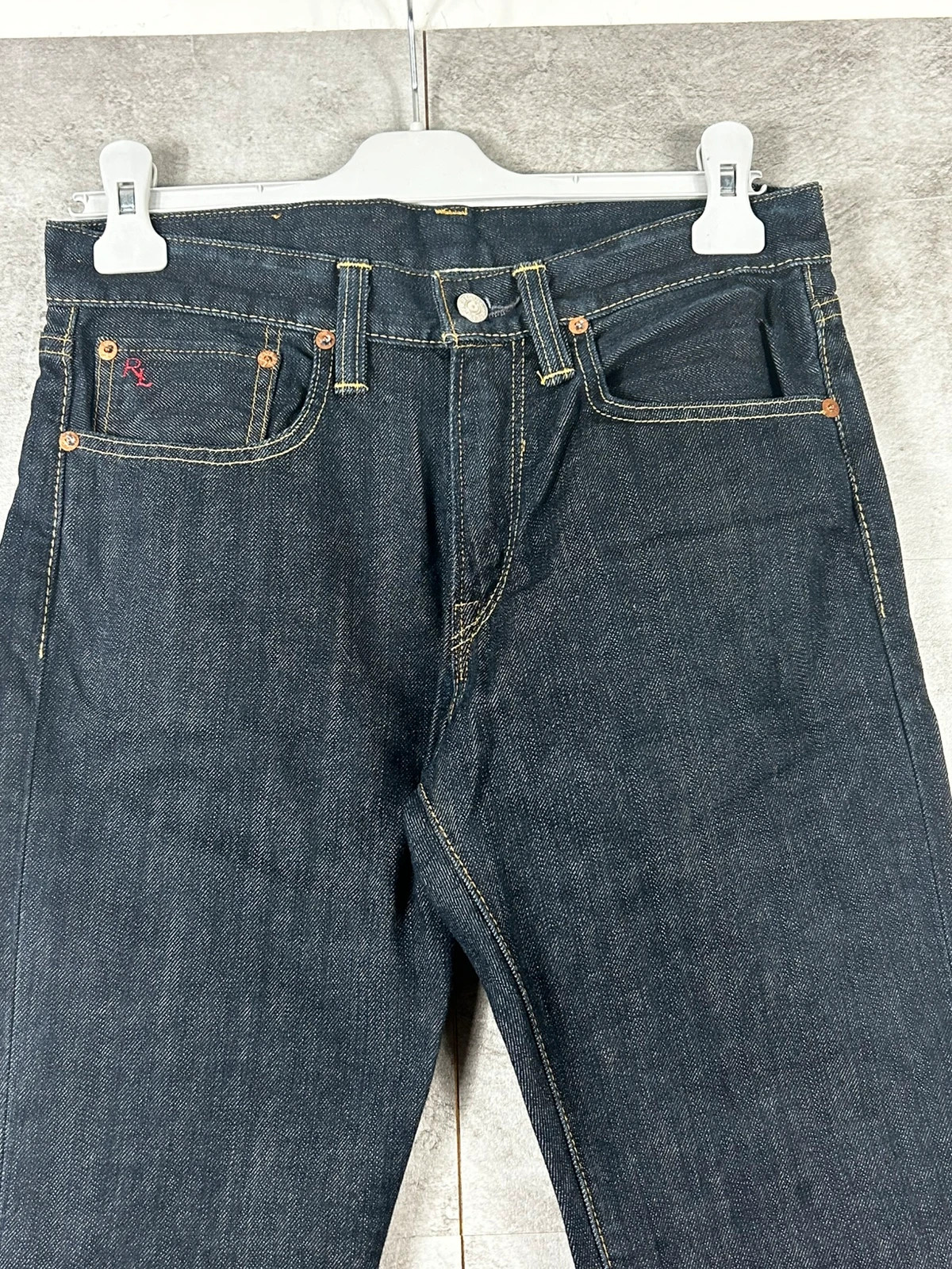 Ralph Lauren hommes jean Slim Straight W29 L30 denim brut 100% coton indigo – Ralph Lauren – taille W29 | FR 38 3