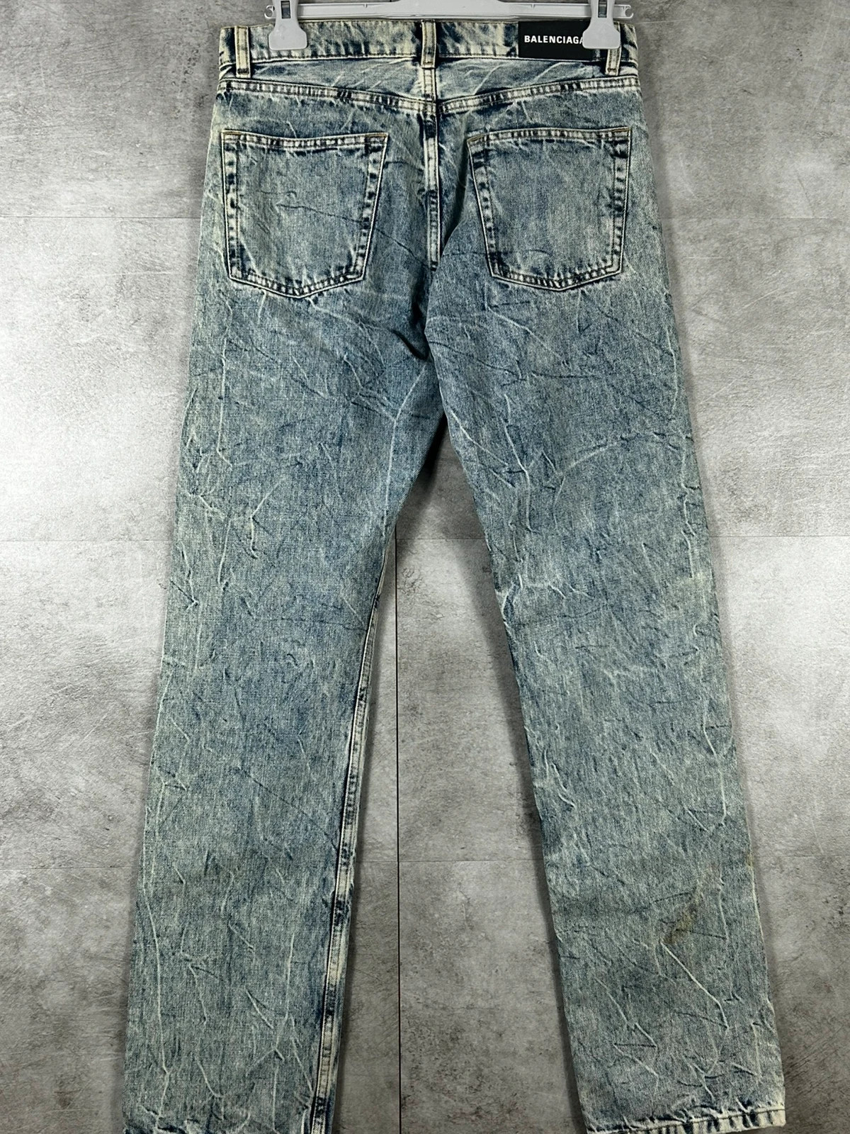 Balenciaga homme jean straight taille 26 FR34 denim coton acid wash bleu clair – Balenciaga – taille XS 2