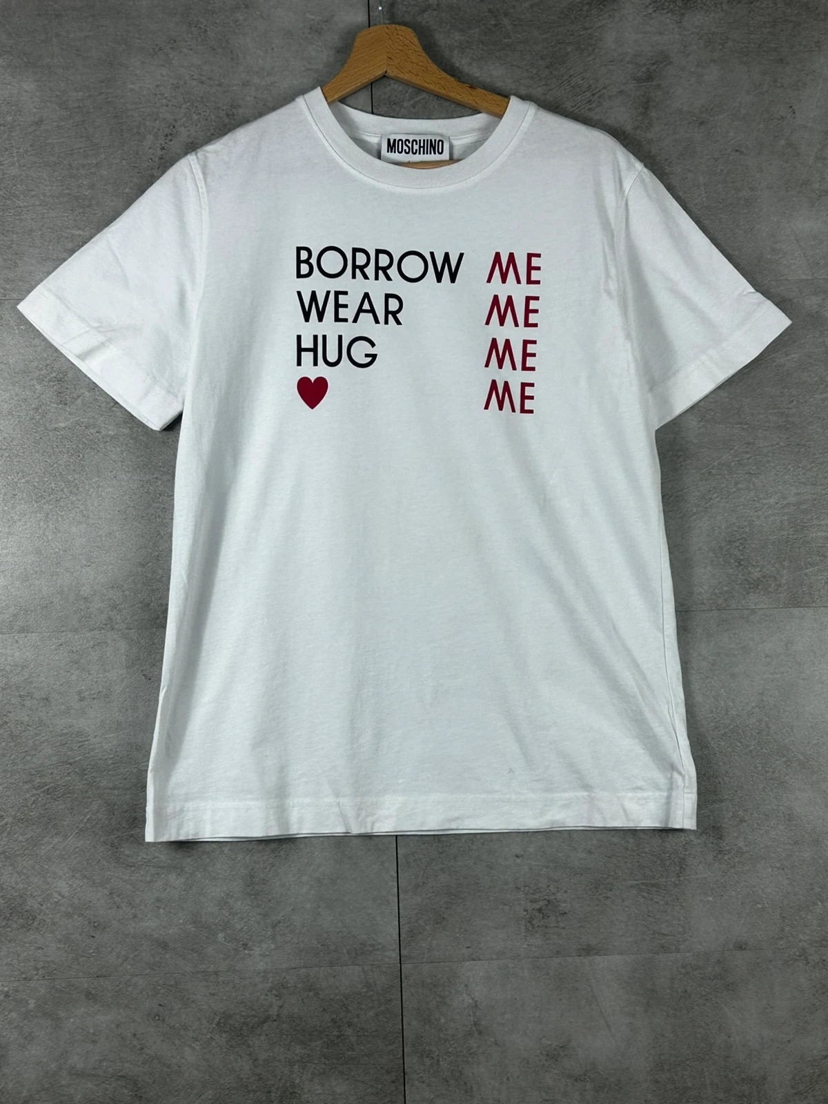 Moschino Couture femme T-shirt 40e anniversaire taille 40 S édition limitée Elton John blanc