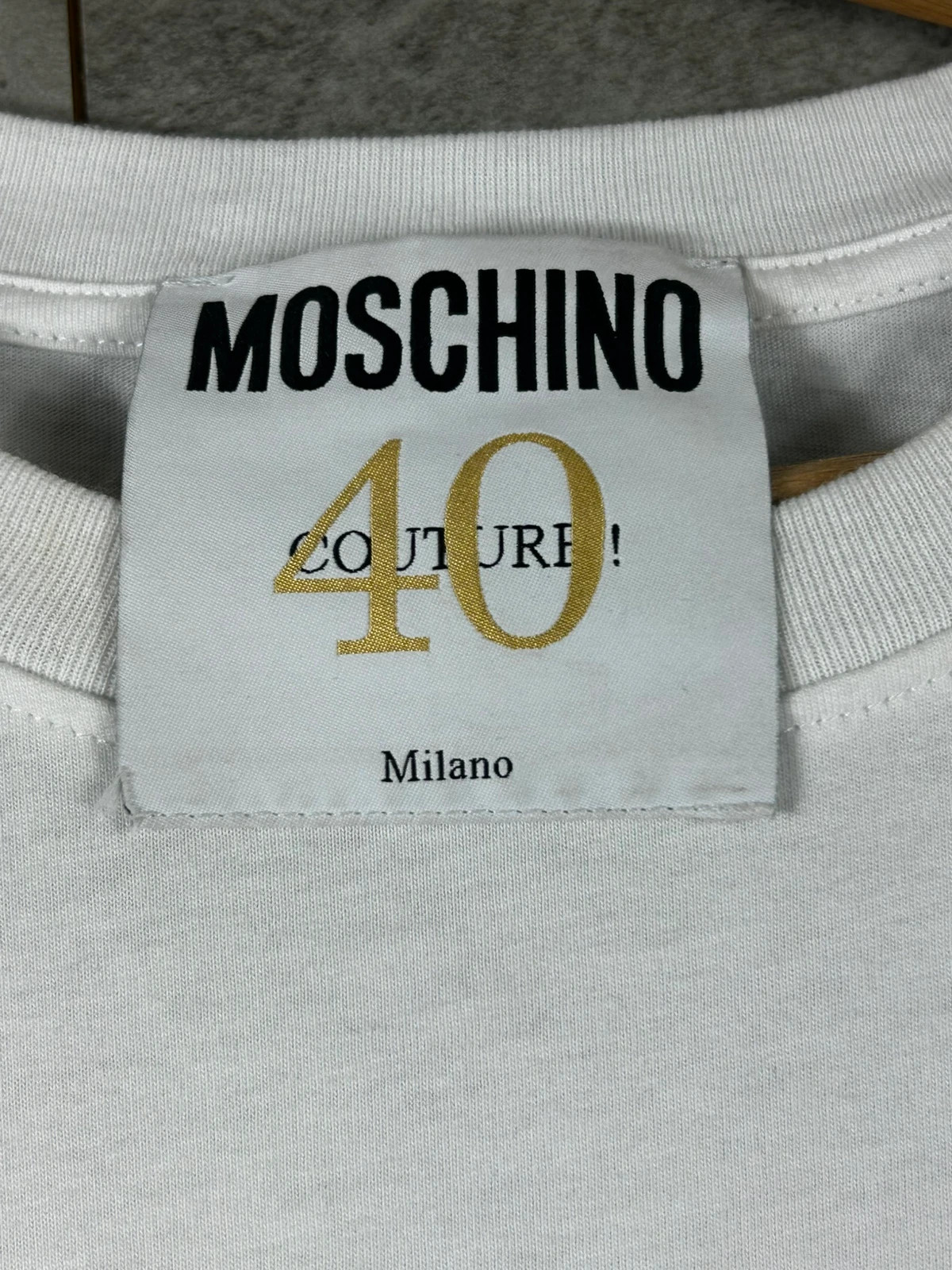 Moschino Couture femme T-shirt 40e anniversaire taille 40 S édition limitée Elton John blanc – Moschino – taille S / 36 / 8 5