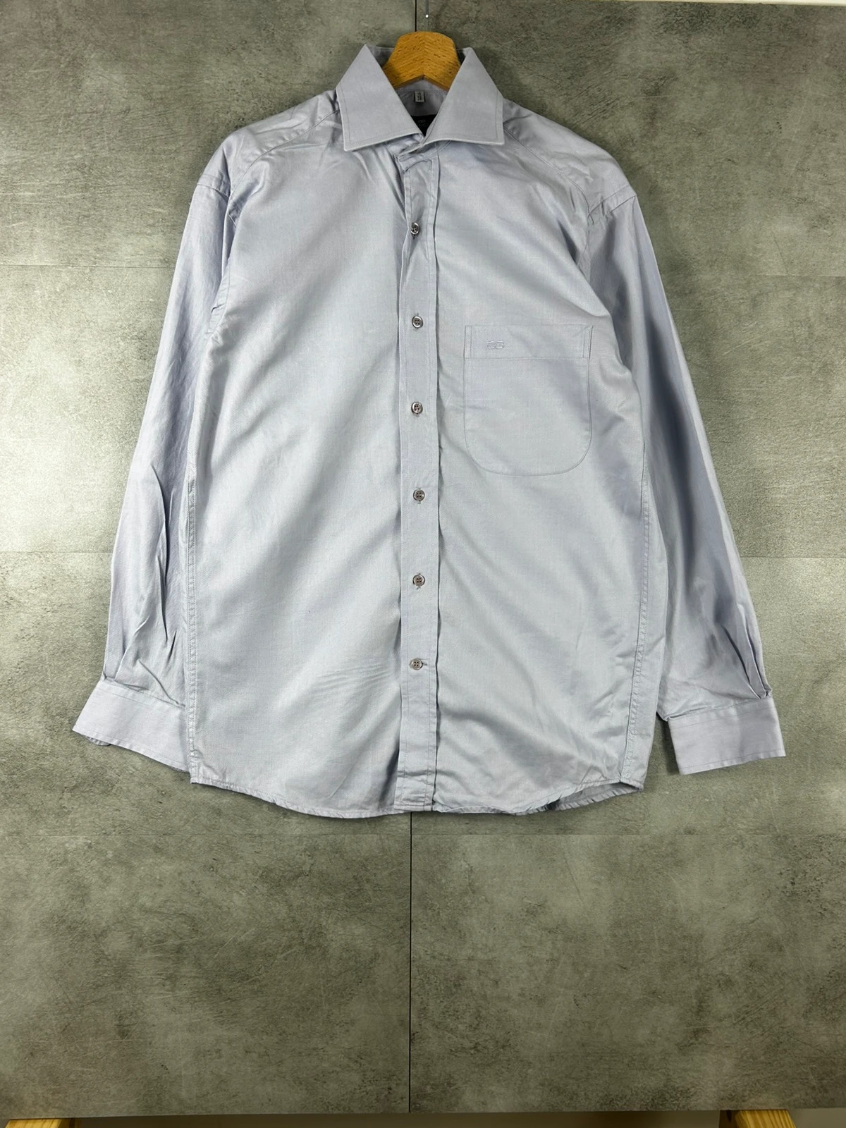 Balenciaga homme chemise BB vintage taille 38 S pur coton logo brodé lilas clair – Balenciaga – taille S