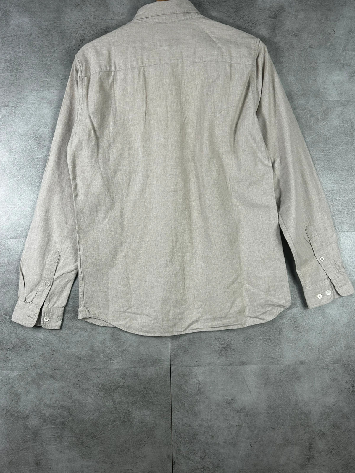 Octobre Éditions homme chemise taille S col boutonné casual gris clair chiné – Octobre Editions – taille S 2