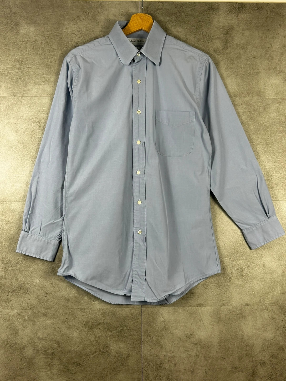 Brooks Brothers homme chemise Slim Fit taille S coton manches longues gris bleu