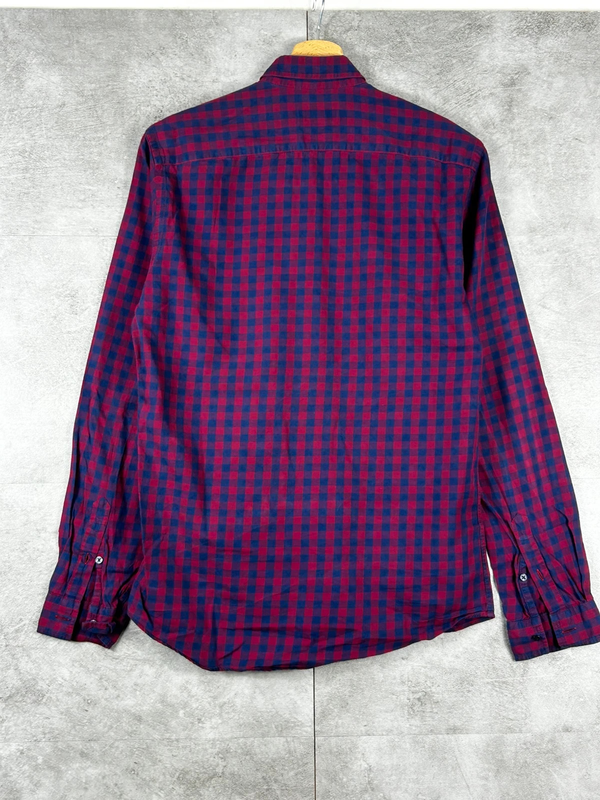 Balibaris homme chemise carreaux vichy taille XS coton bordeaux bleu marine – Balibaris – taille XS 2