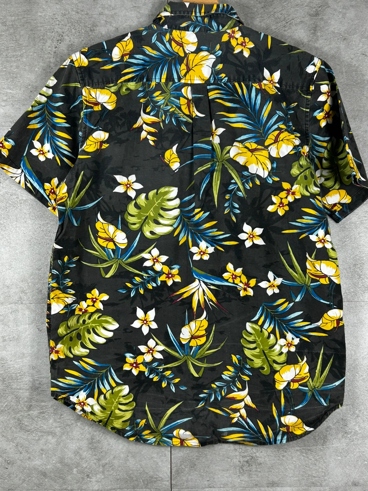 Stüssy hommes chemise hawaïenne taille S coton fleurs tropicales streetwear noir – Stüssy – taille S 2