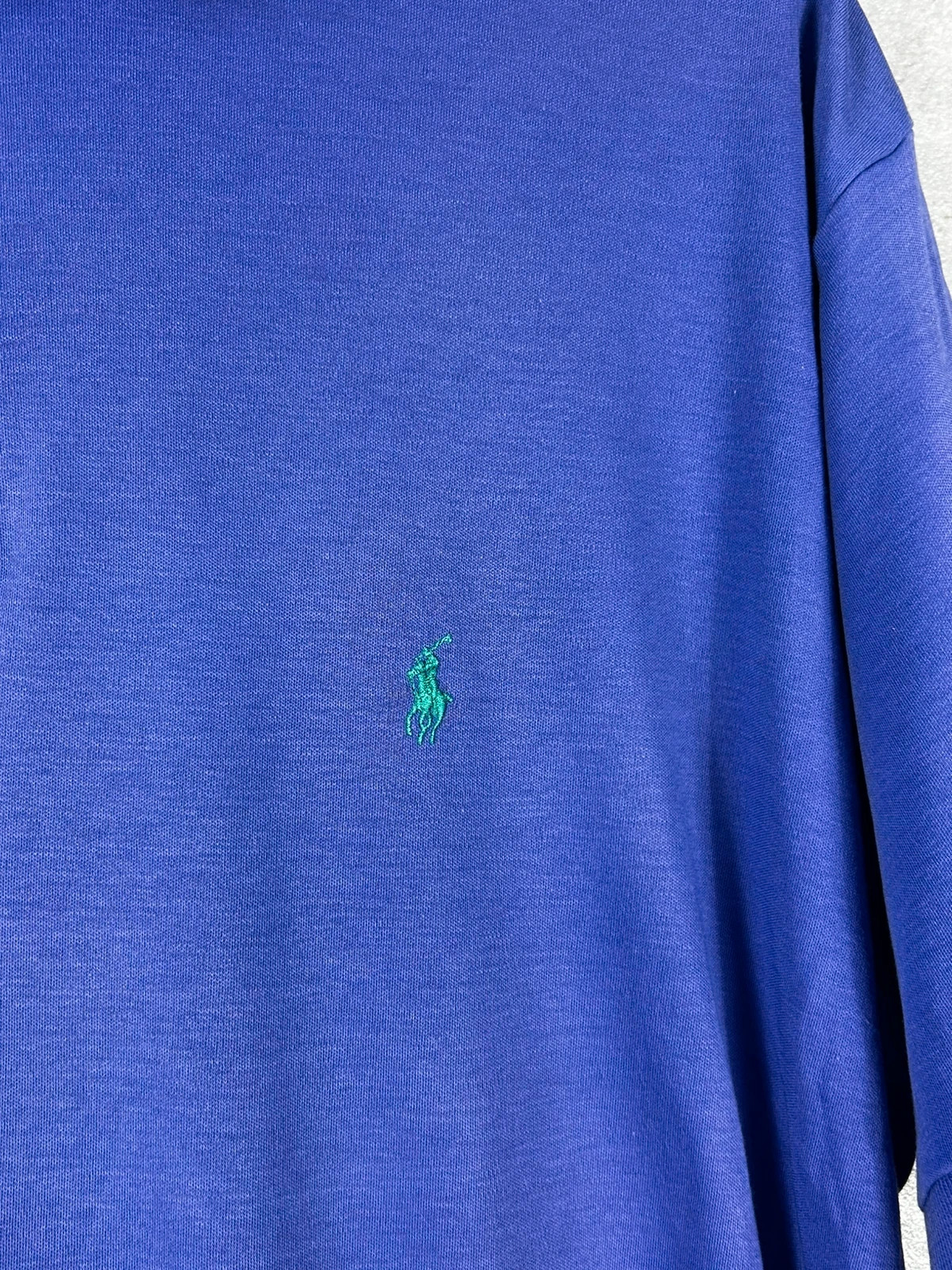 Ralph Lauren hommes polo vintage taille L coton violet logo poney vert brodé – Ralph Lauren – taille L 5