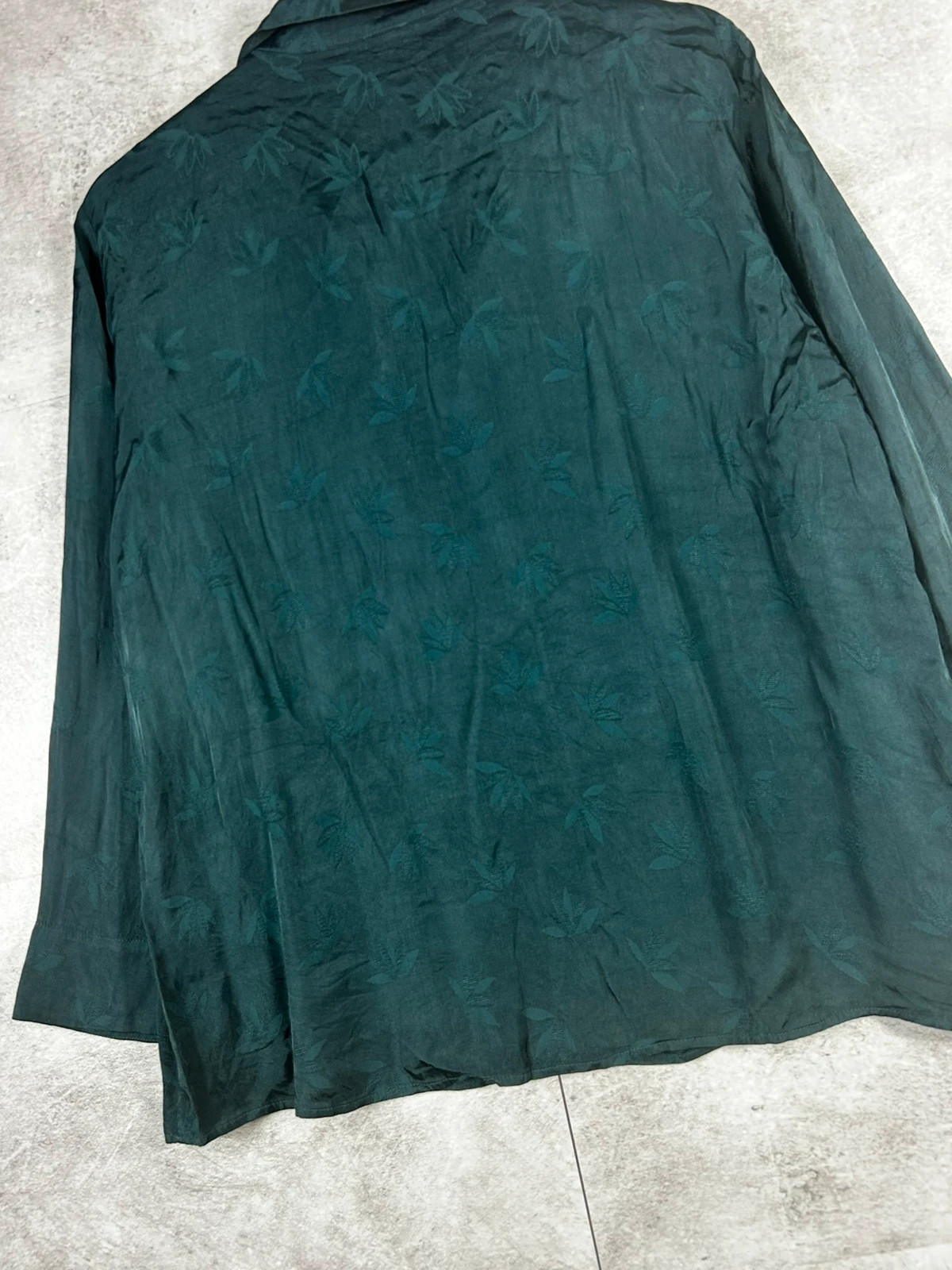 Petits Hauts femme blouse taille 36 jacquard feuillage col V vert émeraude – Des Petits Hauts – taille S / 36 / 8 4