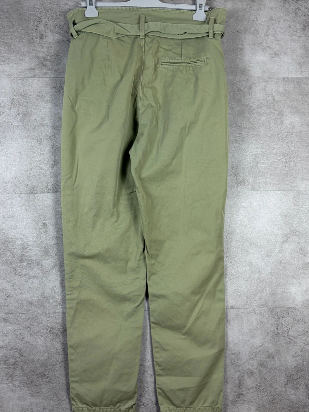 Sézane femmes pantalon Leandro taille 38 coton bio paperbag taille haute vert mint – Sézane – taille M / 38 / 10 2