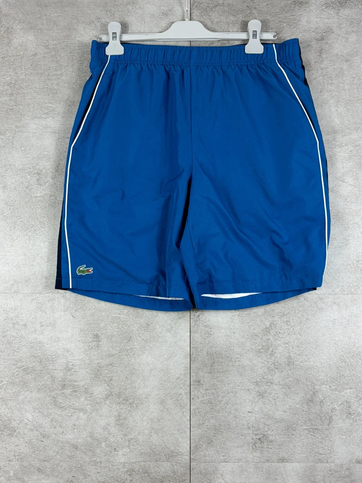 Lacoste hommes short de sport taille M bleu tennis running training logo crocodile – Lacoste – taille M
