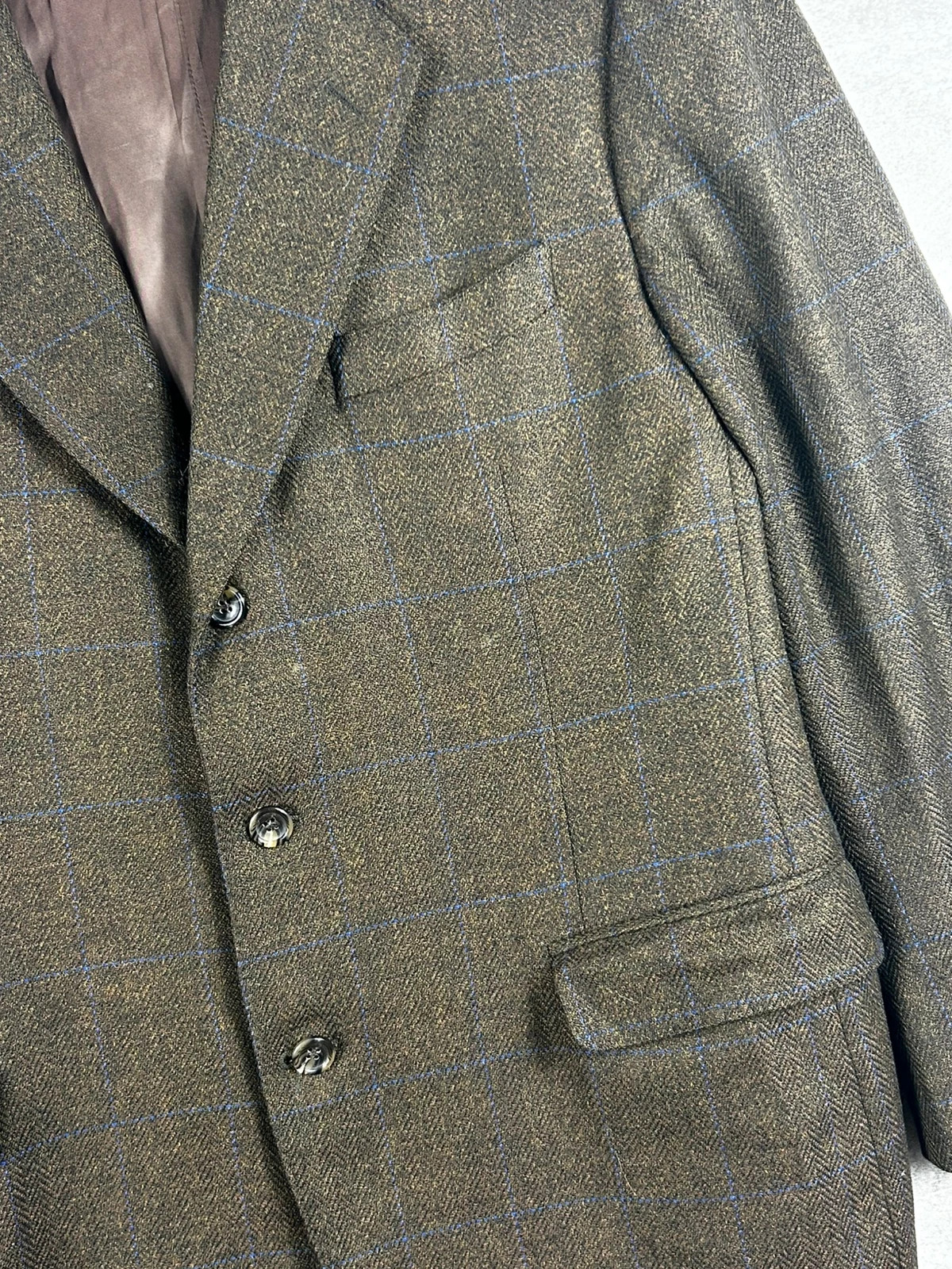 Celine Hommes blazer veste Costume Loro Piana laine cachemire 52 made in italy vintage luxe carreaux – CELINE – taille 52 3