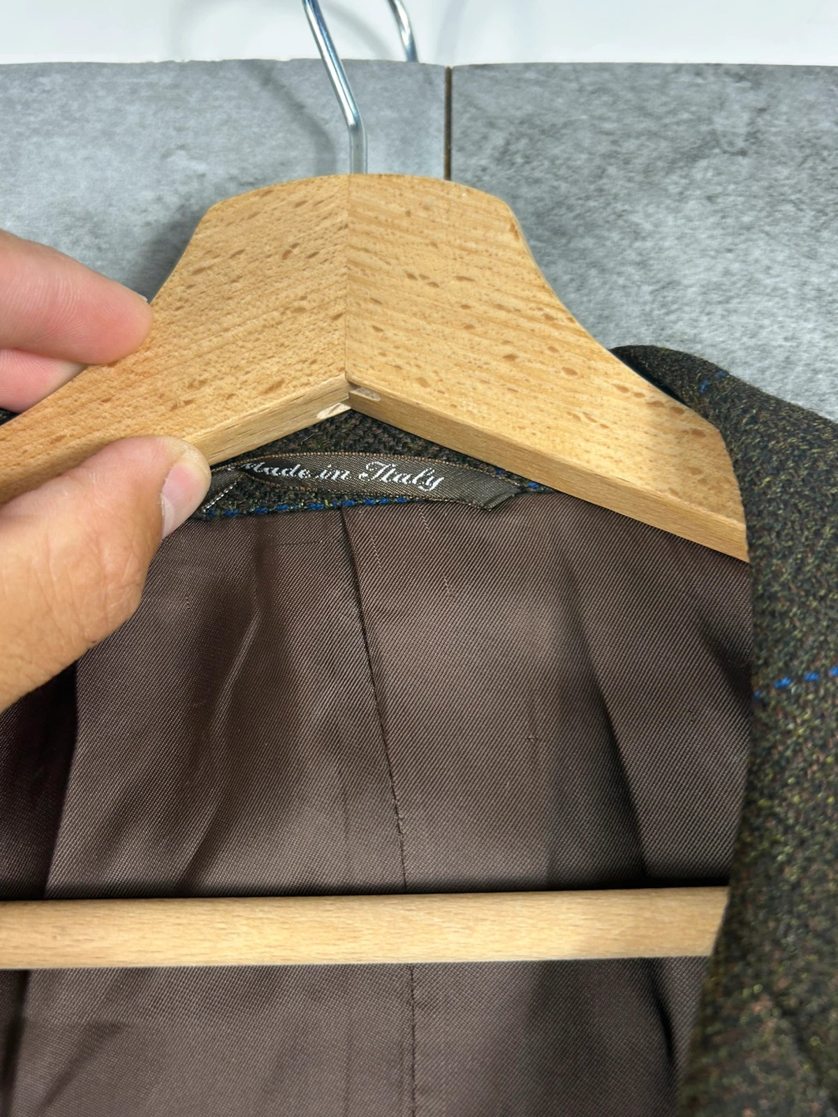 Celine Hommes blazer veste Costume Loro Piana laine cachemire 52 made in italy vintage luxe carreaux – CELINE – taille 52 4